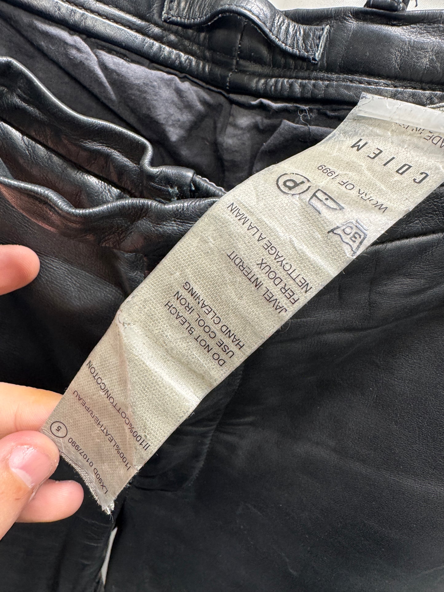 Carpe Diem - 1999 Leather Banana Cut Pant