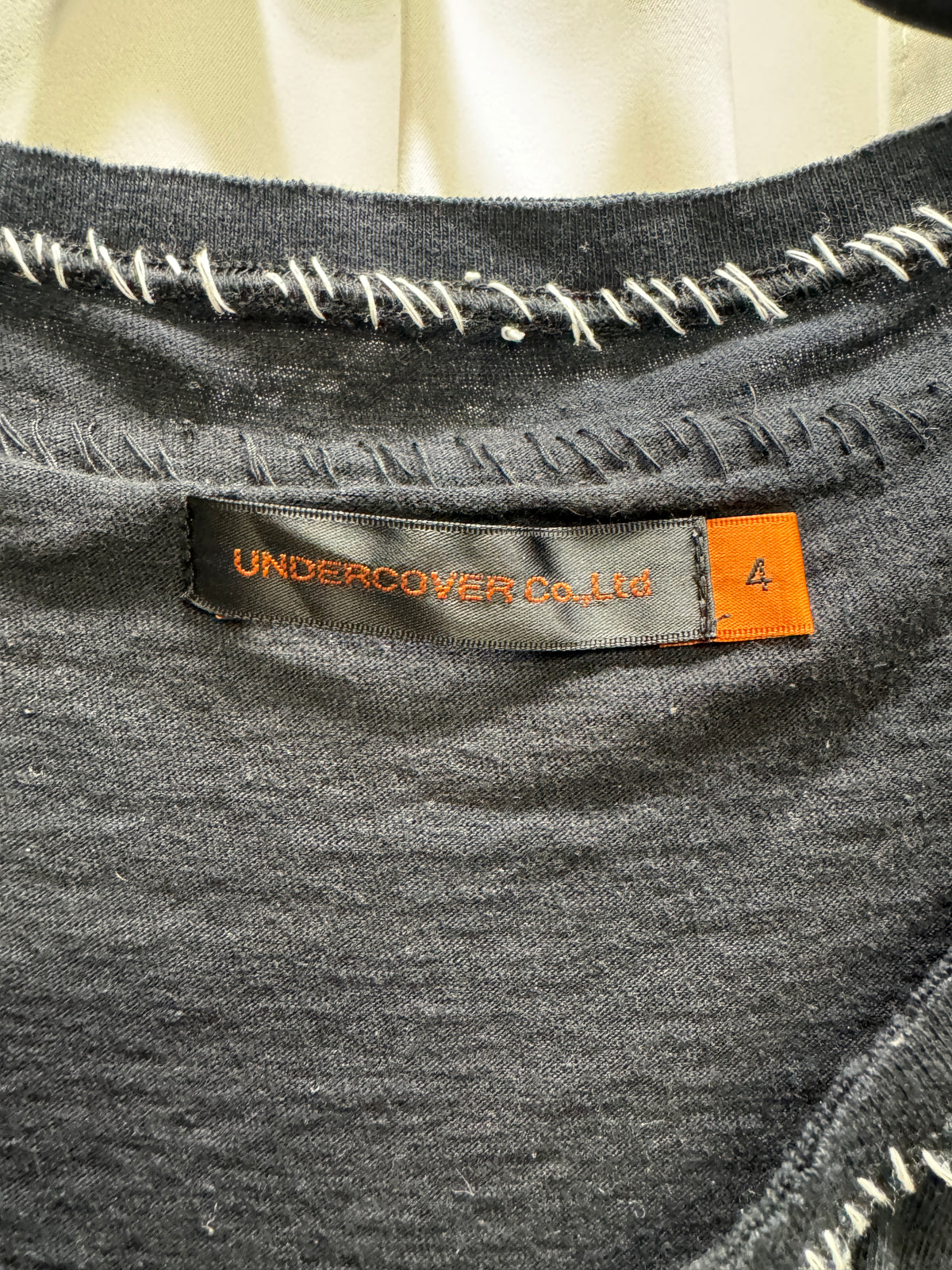 UNDERCOVER SS03 “SCAB” Layered Hand-Stitched 3/4 Sleeve Top