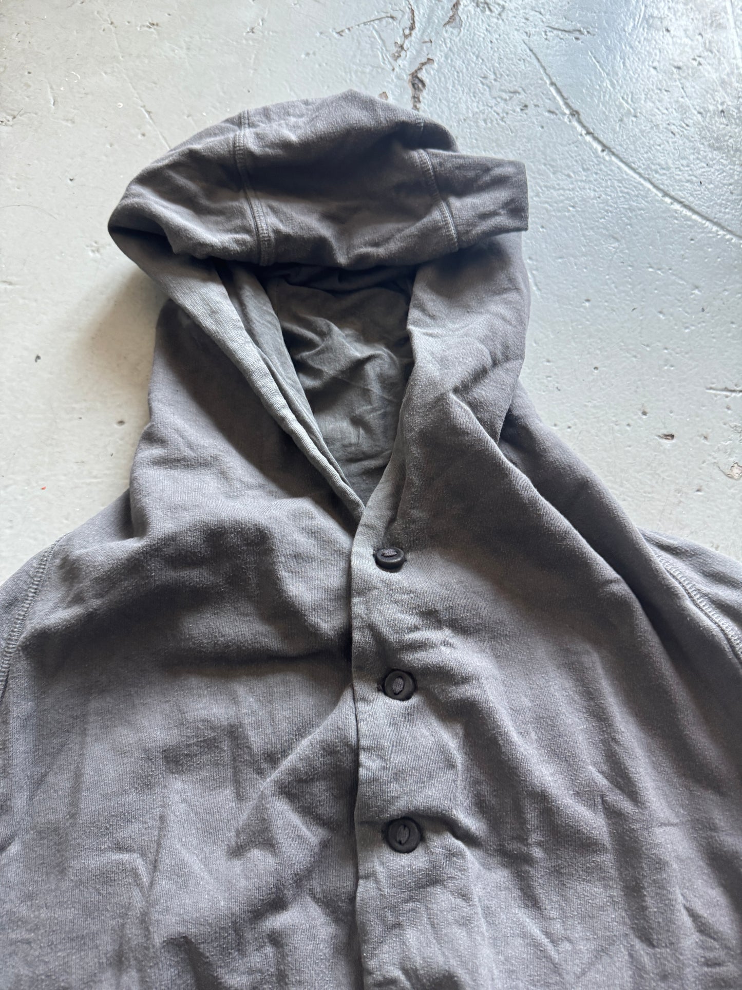 boris bidjan saberi aw09 curved button hoodie
