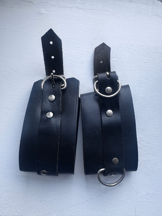 vintage leather cuffs
