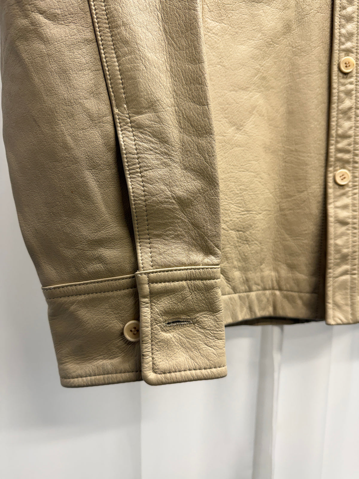 Yohji Yamamoto A.A.R Calf Leather Shirt (48)