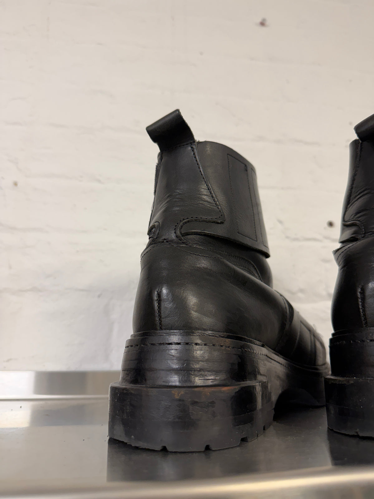 Dirk Bikkembergs AW96 Velcro Strap Moto Boots (42)