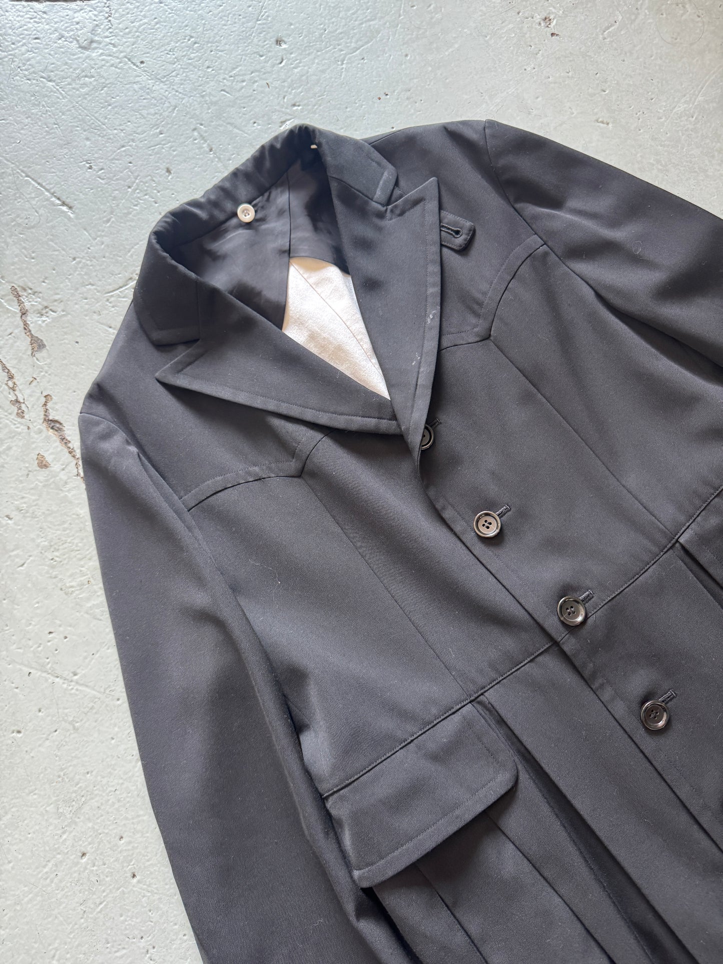 masaki matsushima homme 90s mega pleat cassock coat