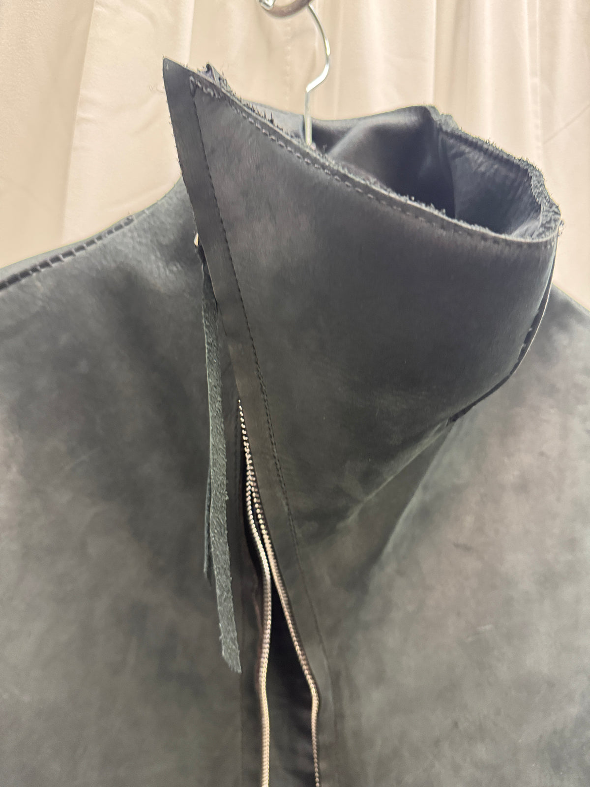 Obscur AW12 Sculpted Leather Point Jacket
