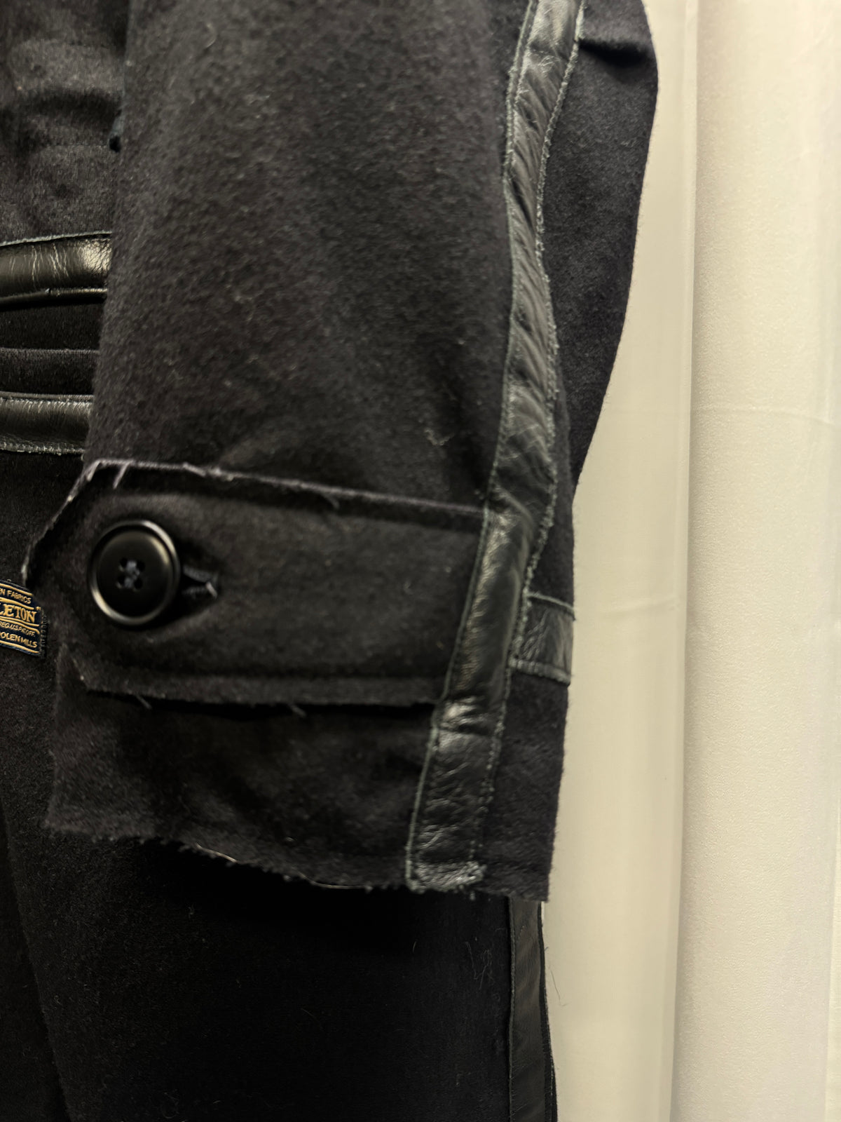 John Undercover × Pendleton AW15 - Raccoon Fur Hooded Leather Trim Wool Parka