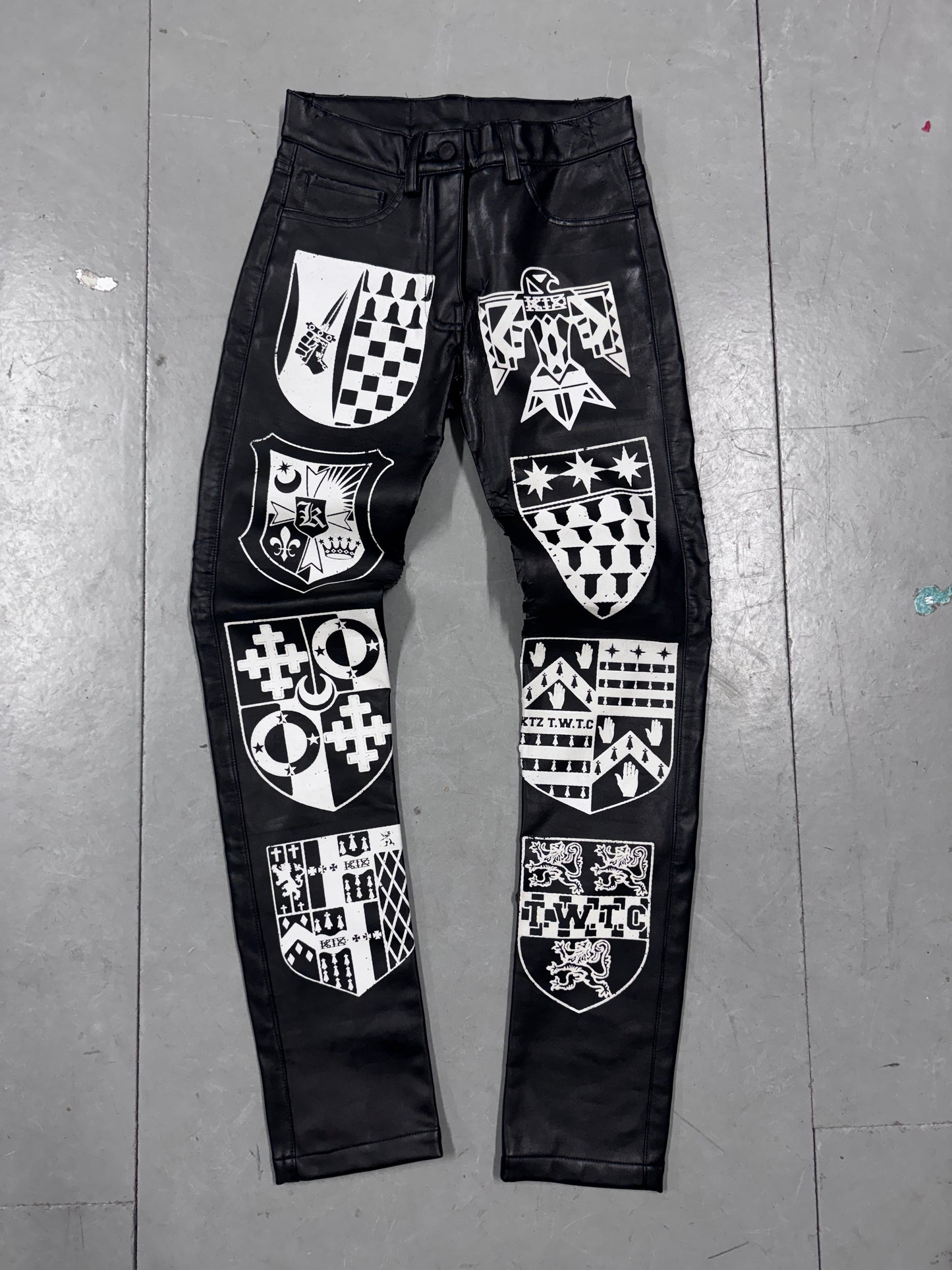 KTZ Heraldry Imitation Leather Trouser
