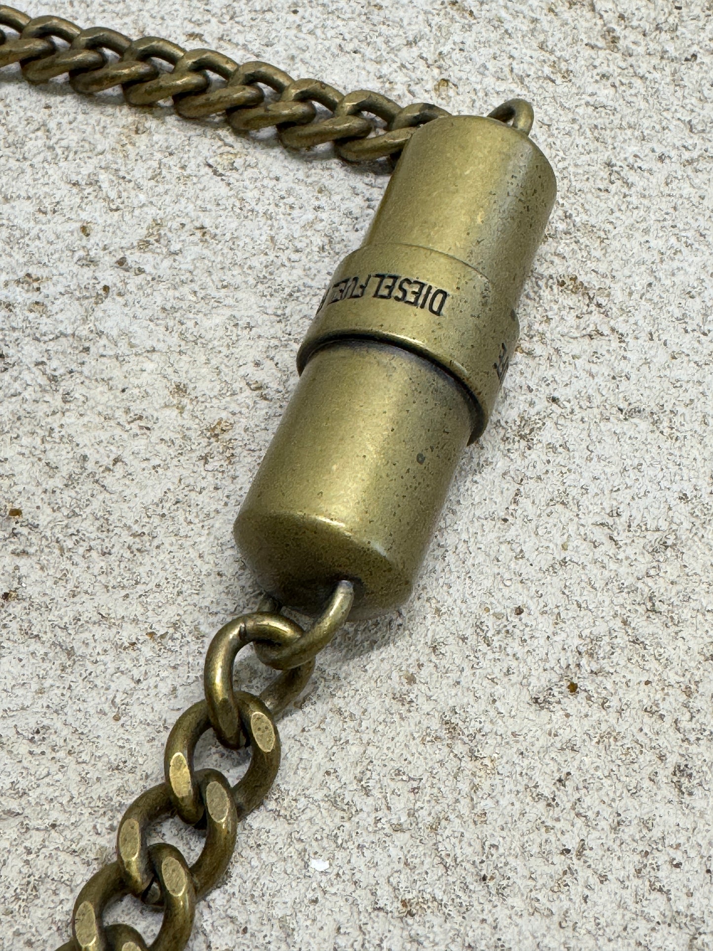 vintage diesel pill case belt chain