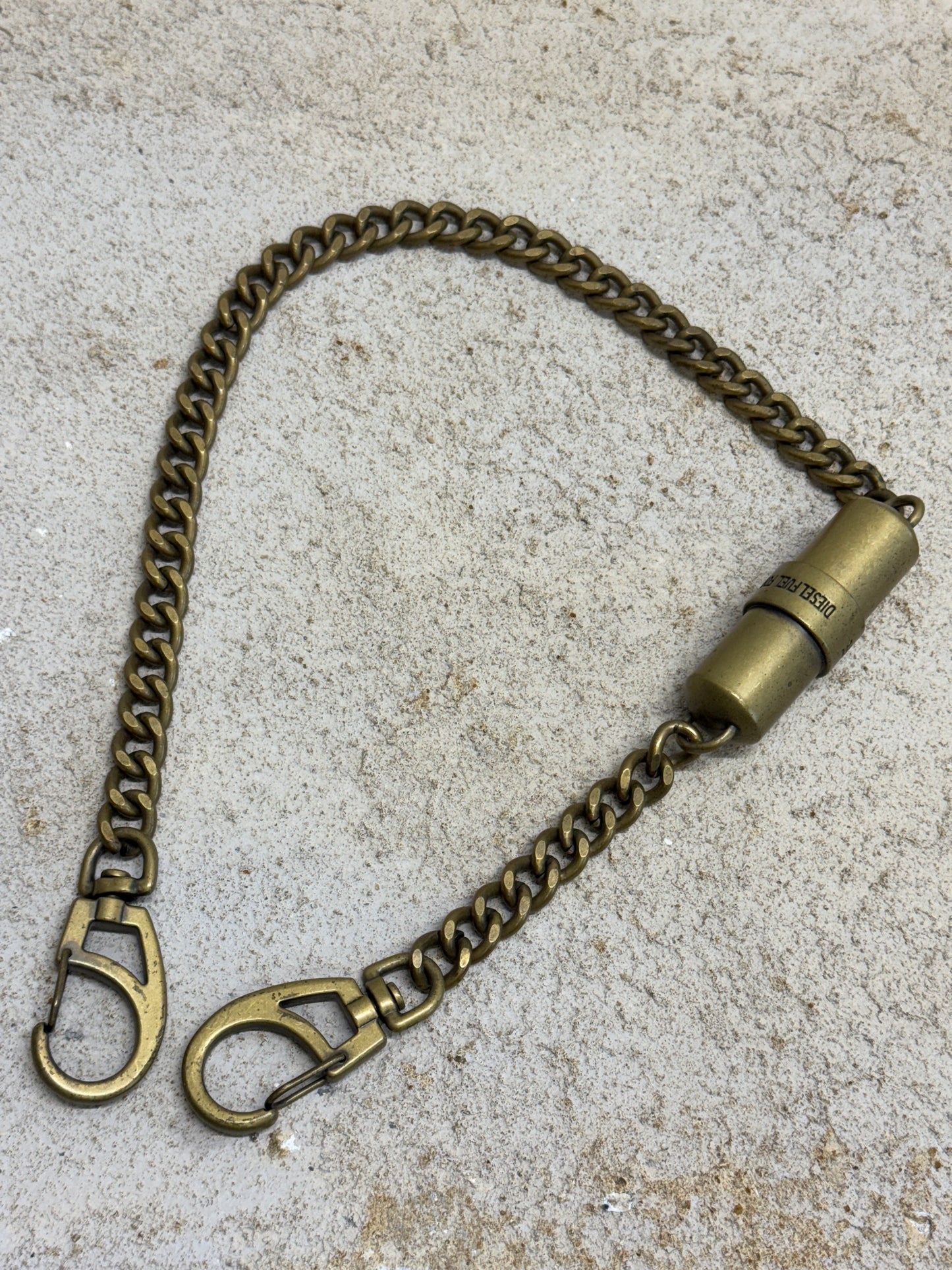 vintage diesel pill case belt chain