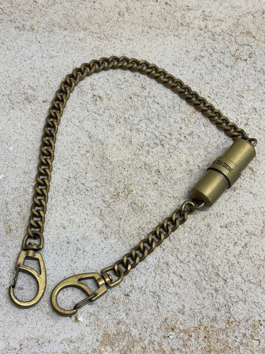 vintage diesel pill case belt chain