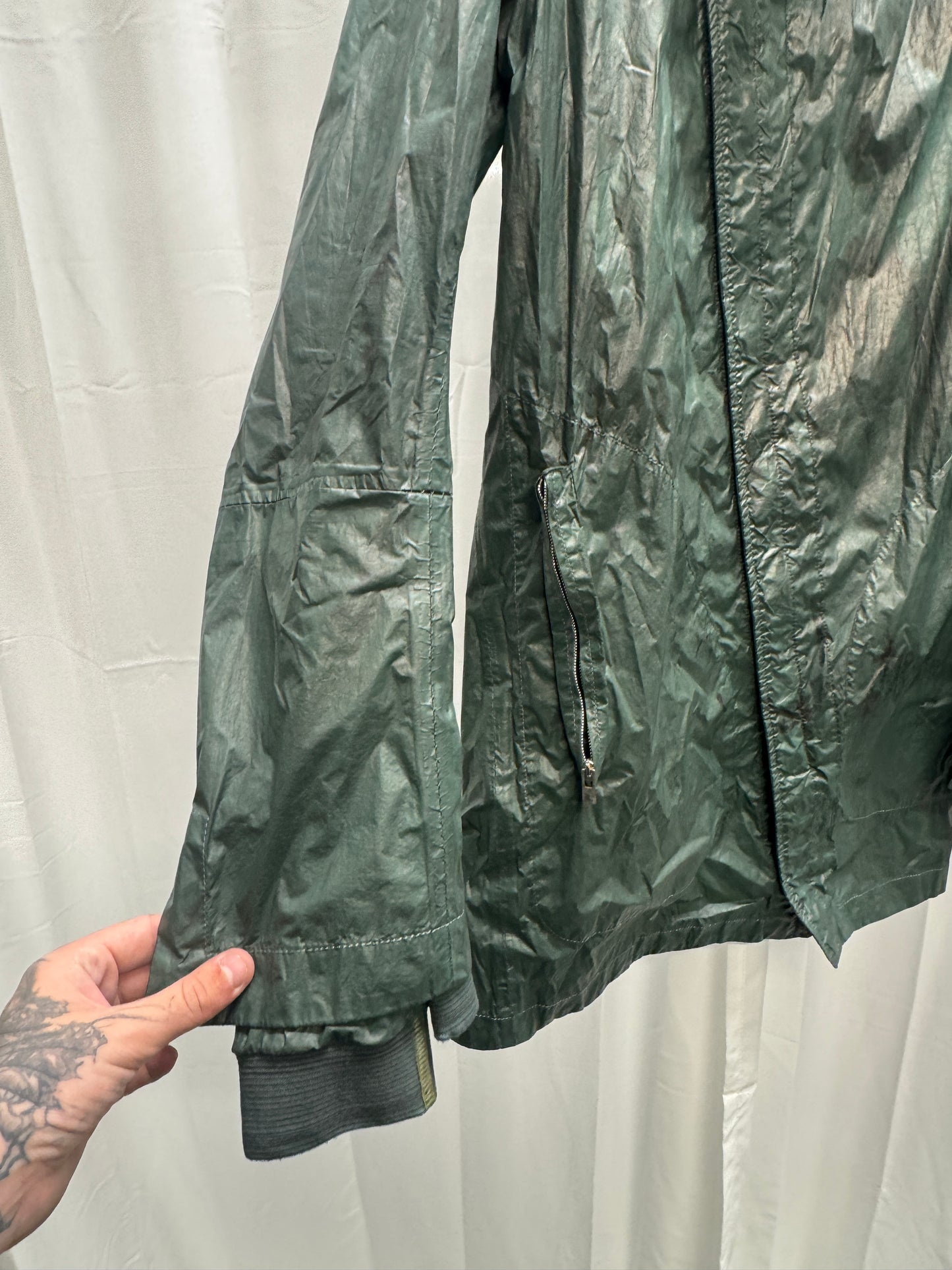 Carol Christian Poell /12 Mottled Green Chainseam Gloved NAS Parka
