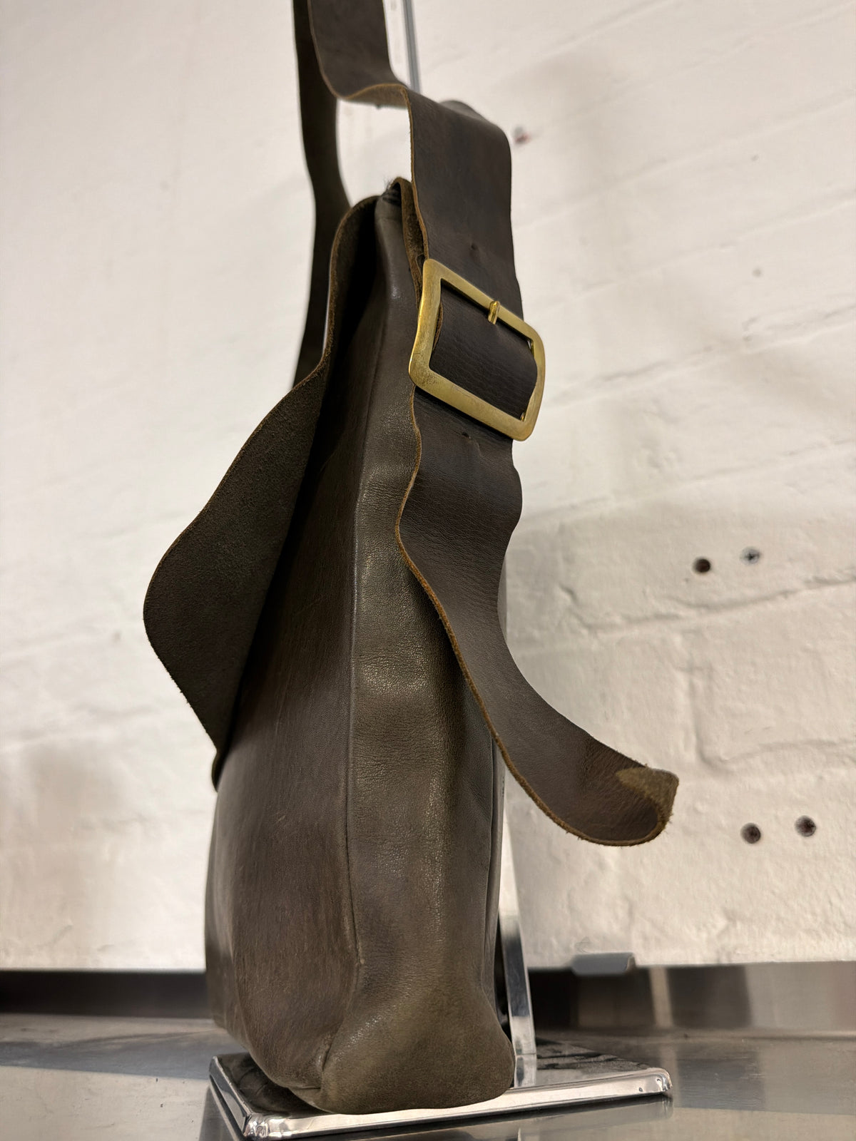 Paul Harnden Shoemakers Medium Leather Flap Crossbody Bag
