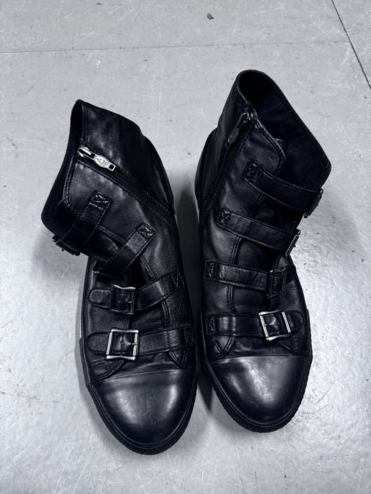 ASH Buckle Leather Converse Sneaker UK10