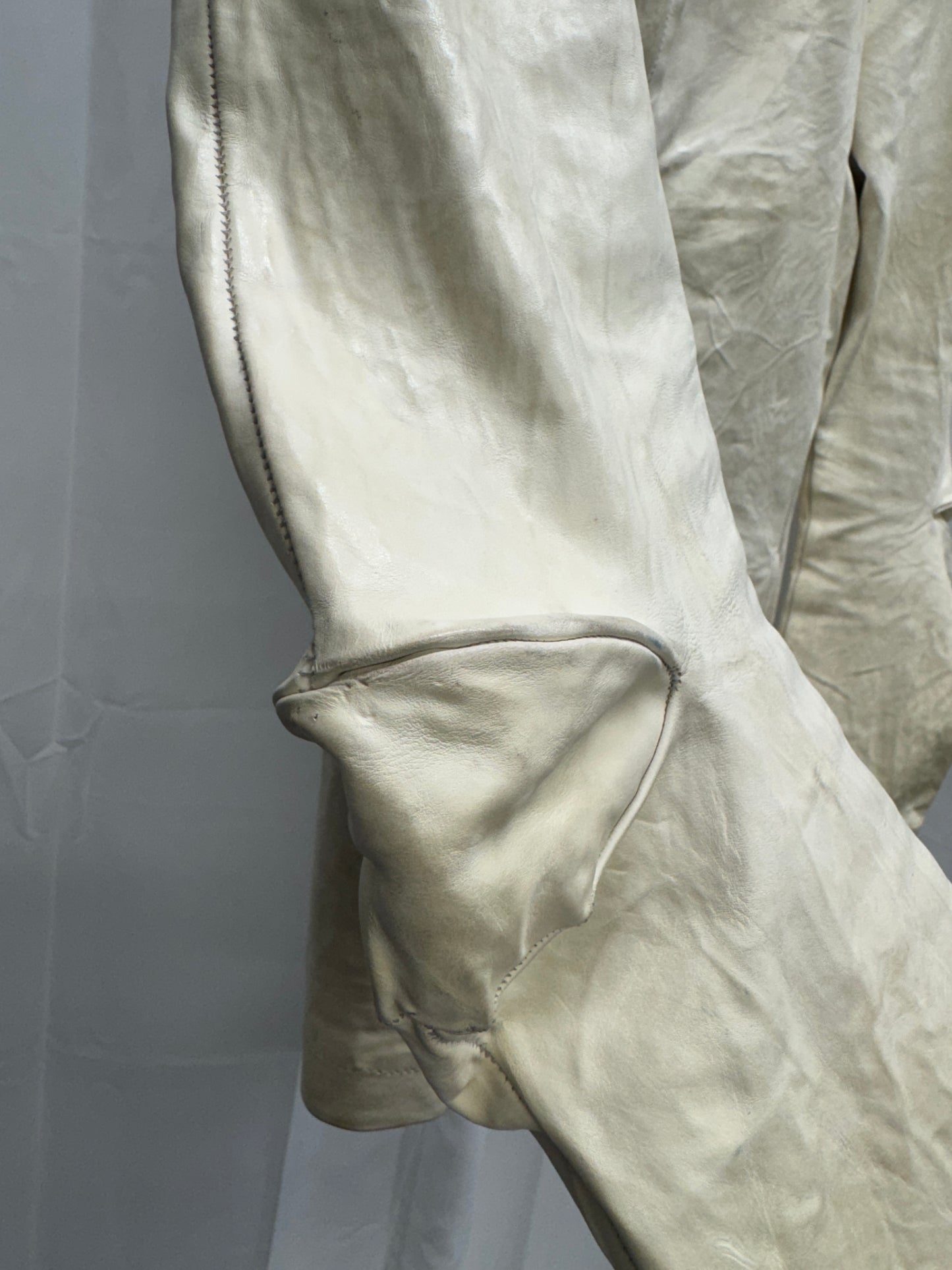 carol christian poell aw05 dispossessed white kangaroo scar stitch jacket