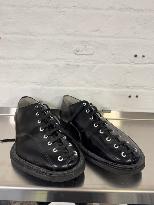 Christopher Nemeth Duck-Toe Textured Leather Derby