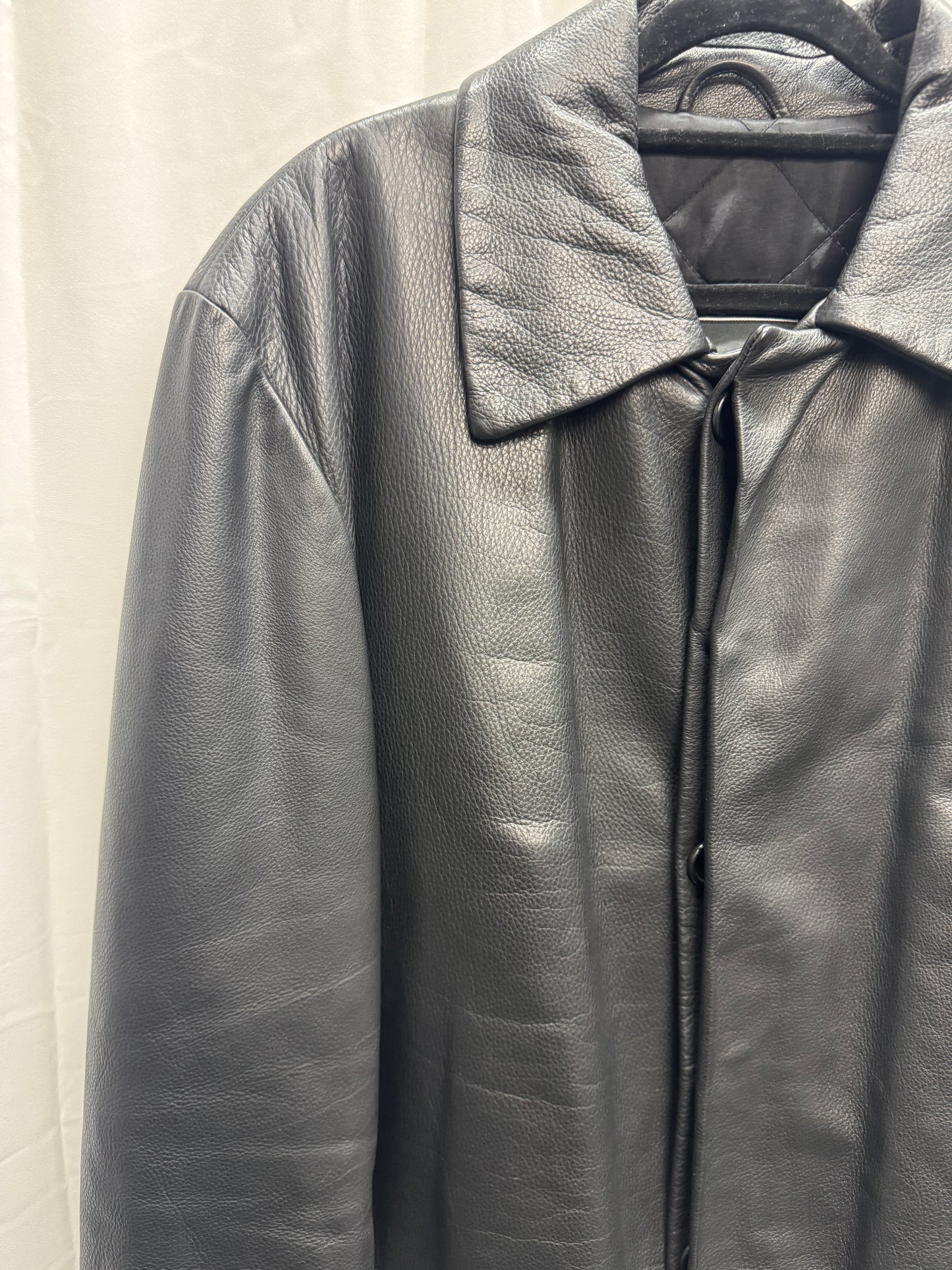 Raf Simons for Ruffo Research — AW/SS 1999 Leather Overcoat