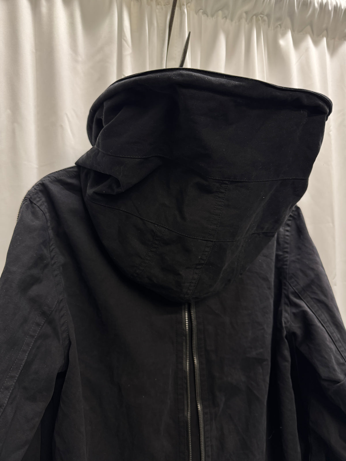Nude: Masahiko Maruyama Deconstructed Cotton Modular Zip Wired Parka