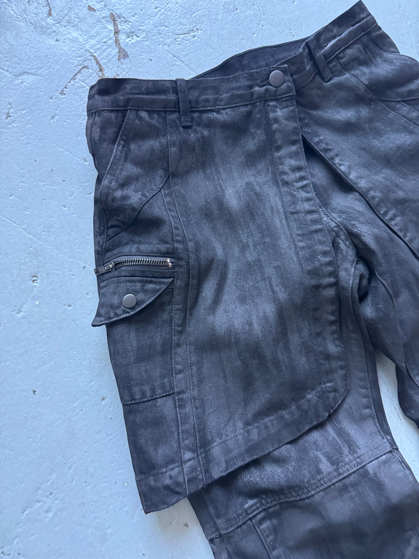 renke coated layer denim