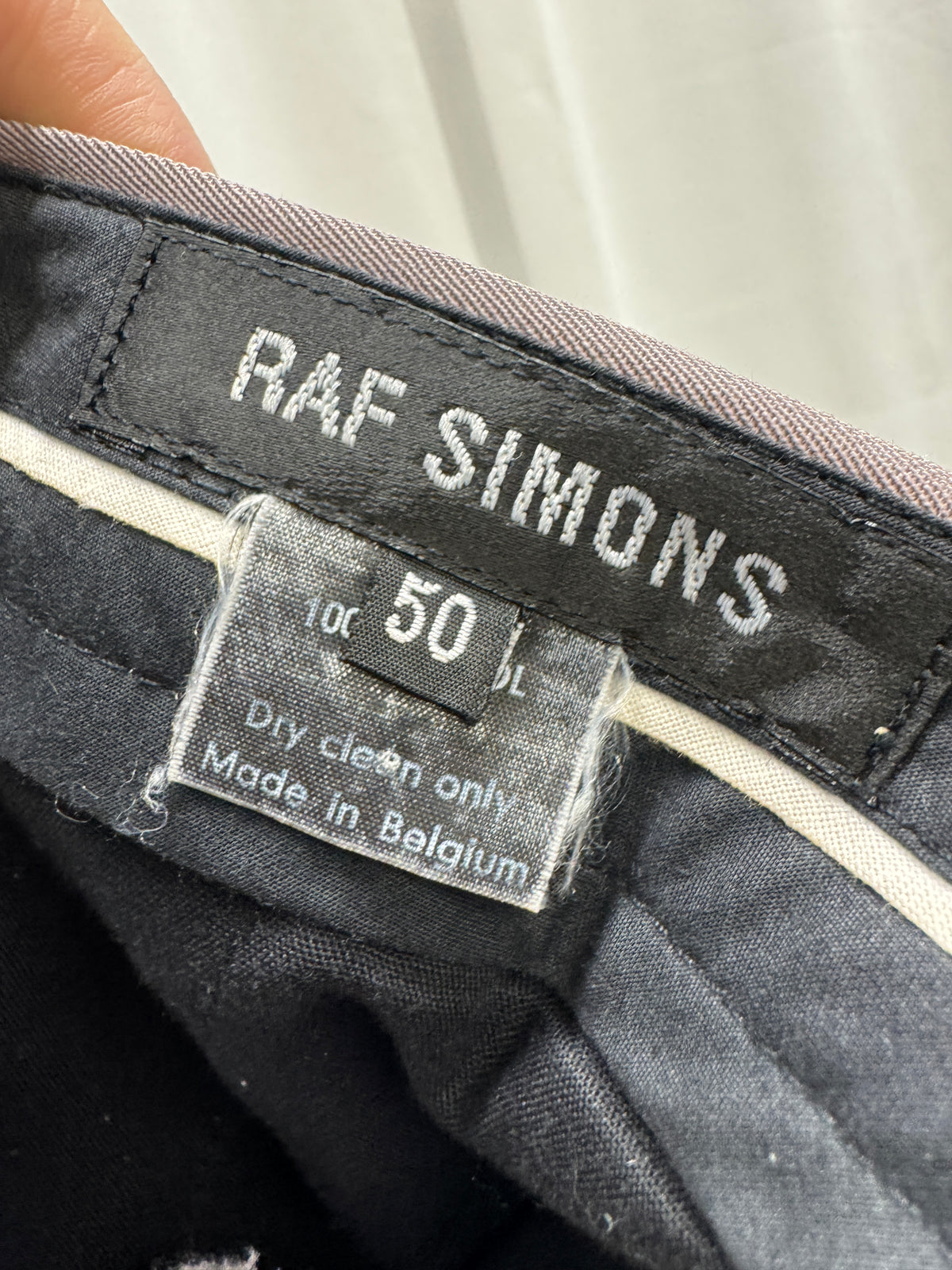 Raf Simons c.2000 Wide Pleated Wool Trouser