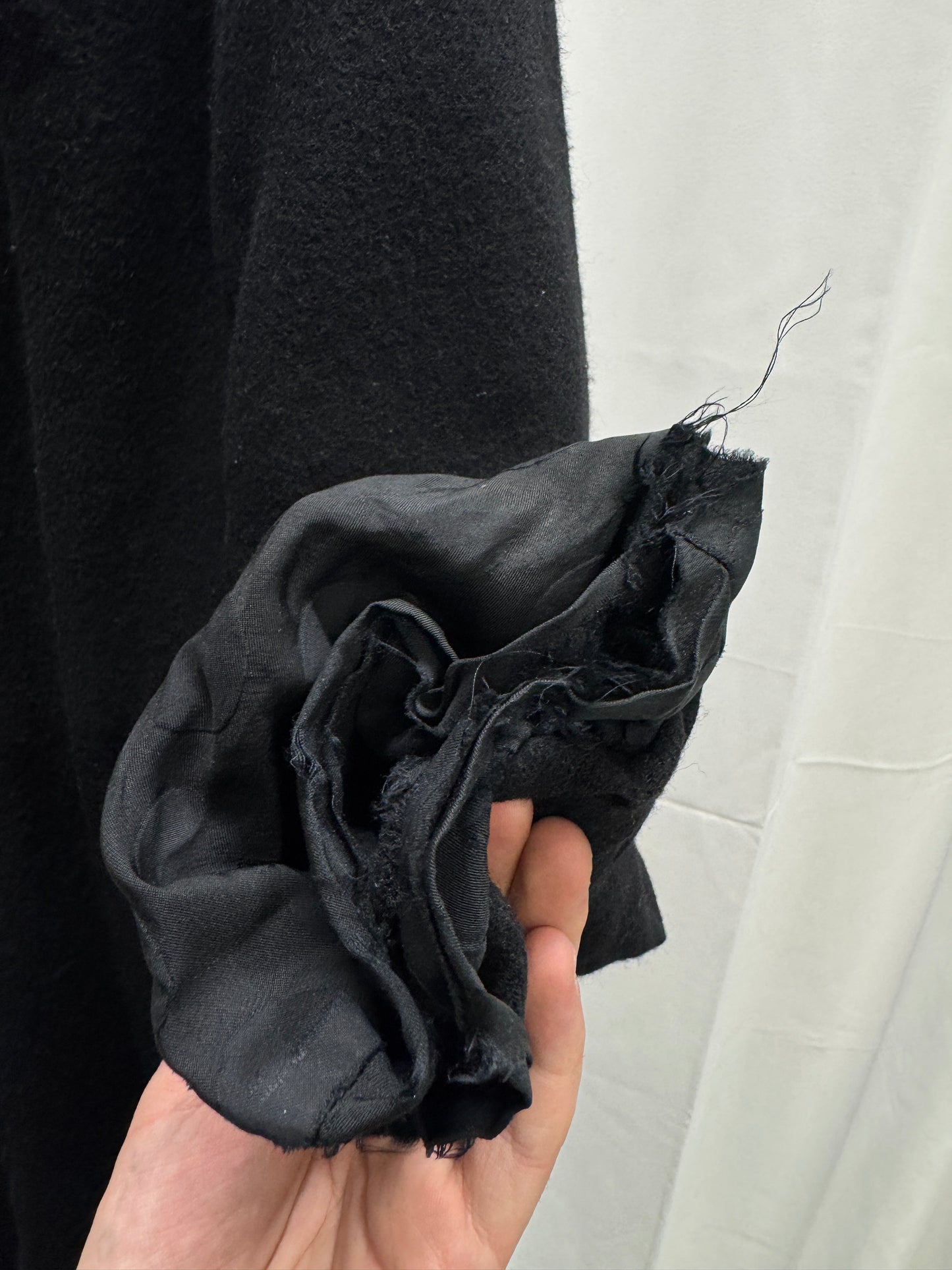 Comme Des Garcons Homme Plus AW21 Darkroom Shrunken Wool Reversible Coat