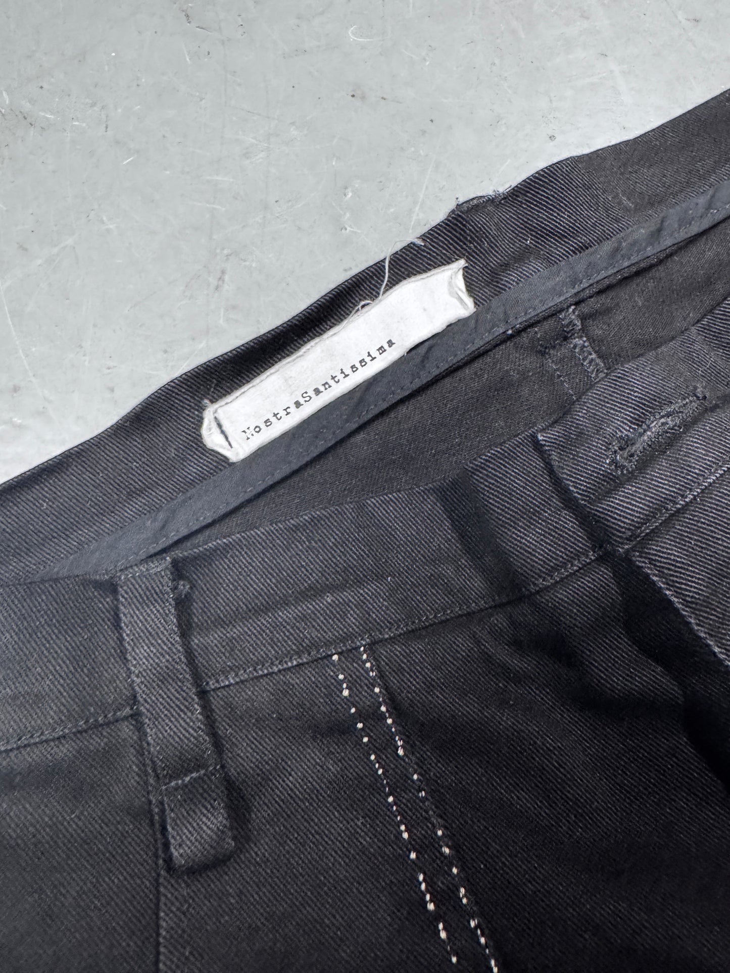 Nostra Santissima Emblem Twisted Jeans