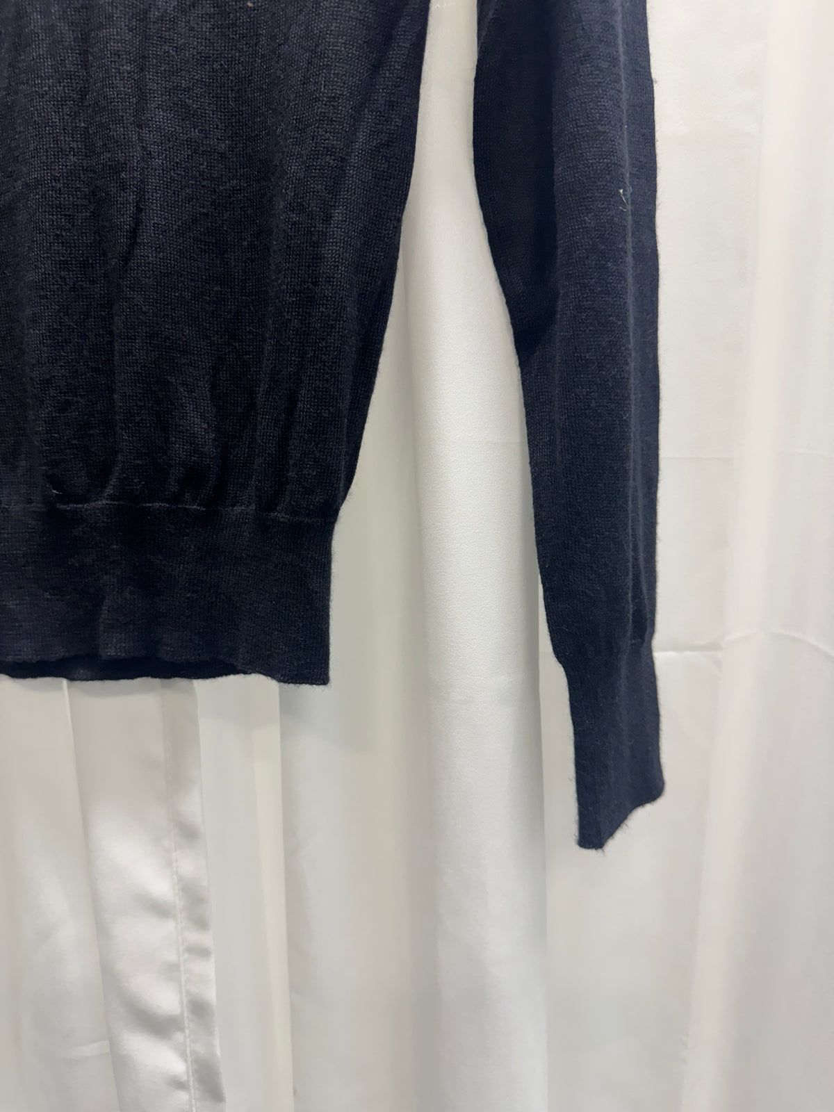 YSL Rive Gauche - 00 Hedi Slimane Silk/Cashmere Square Chest Sweater