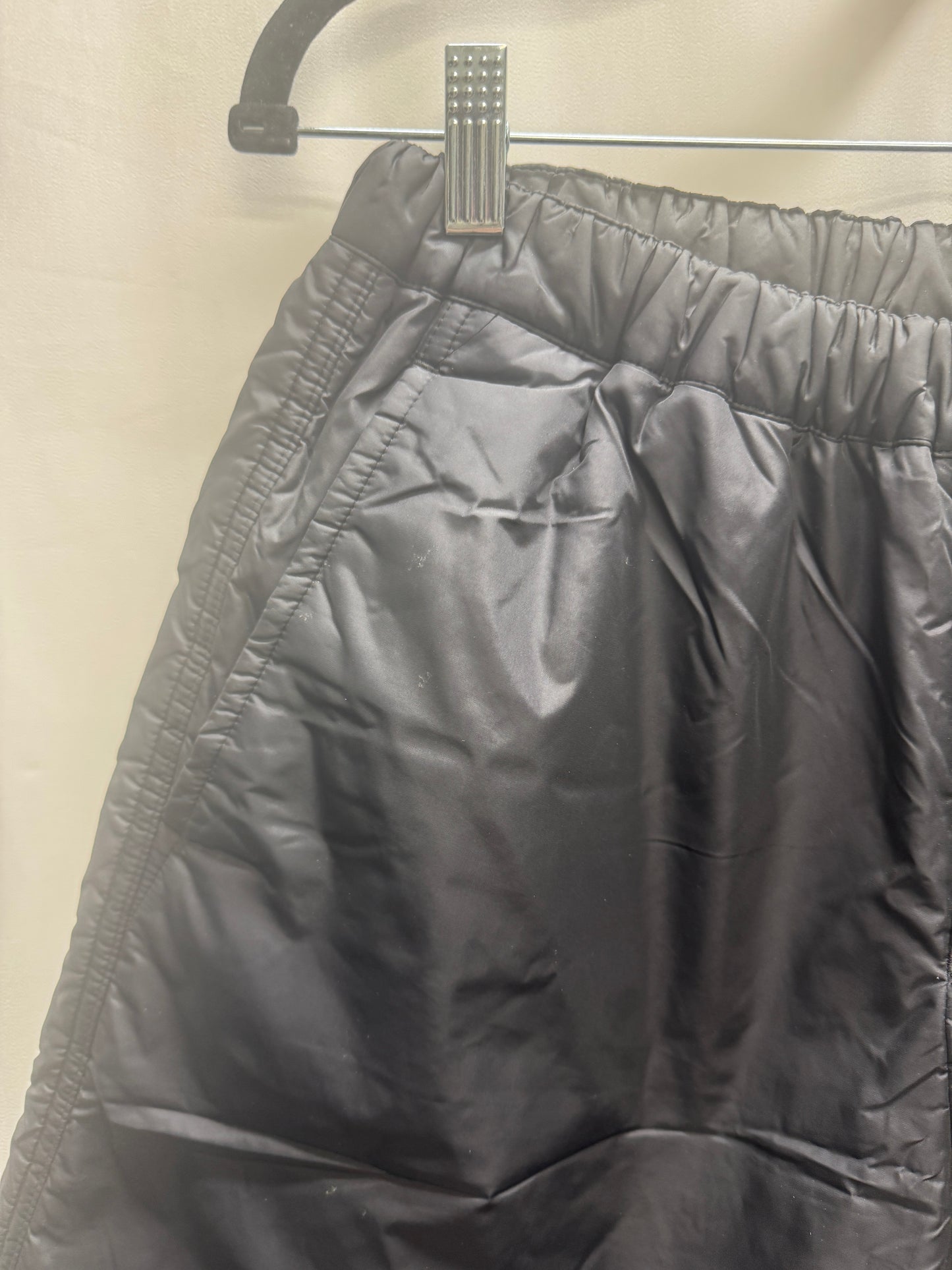 comme des garçons black padded nylon shorts