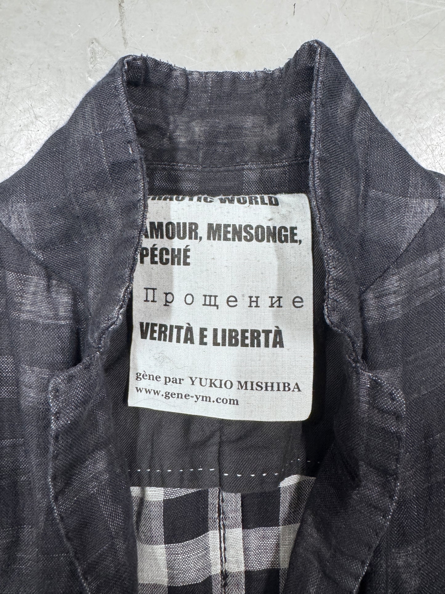 Gene Par Yukio Mishiba Layered Blazer