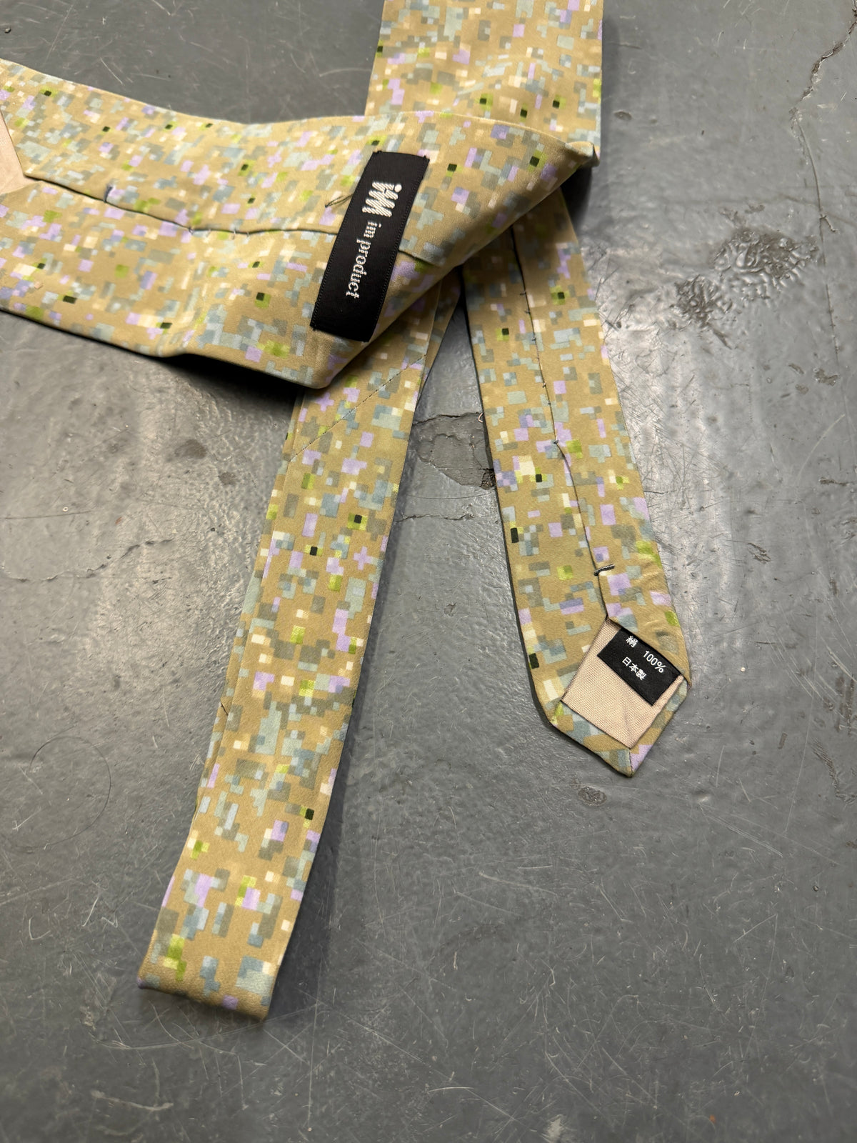 Issey Miyake 80s Pixellate Tie