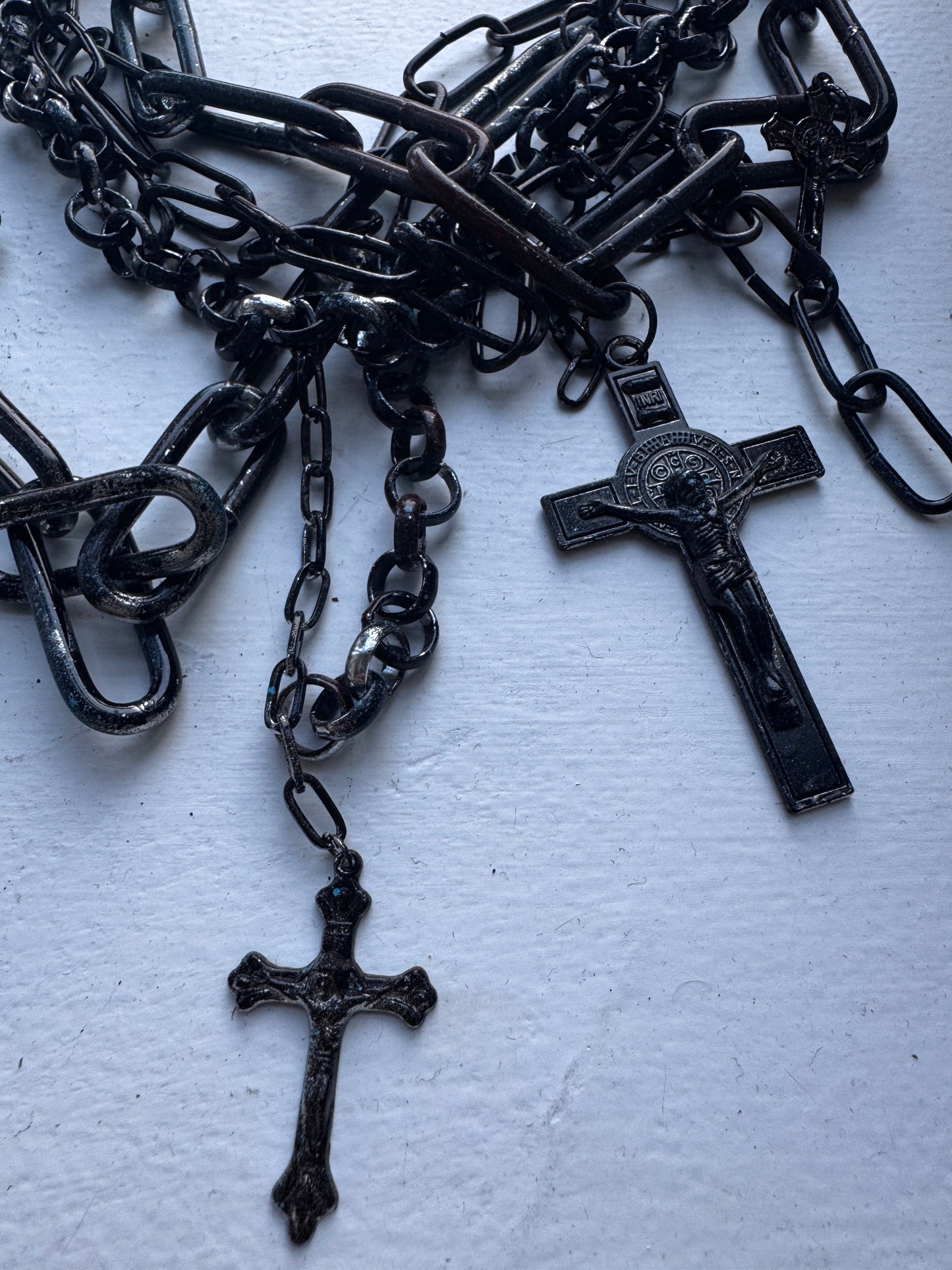 Jean Paul Gaultier 90s Stacked Rosary Necklace