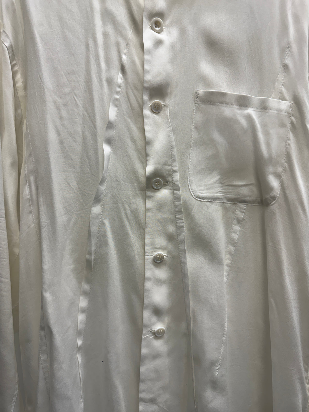 Yohji Yamamoto POUR HOMME SS22 Cellulose Random Tuck Shirt