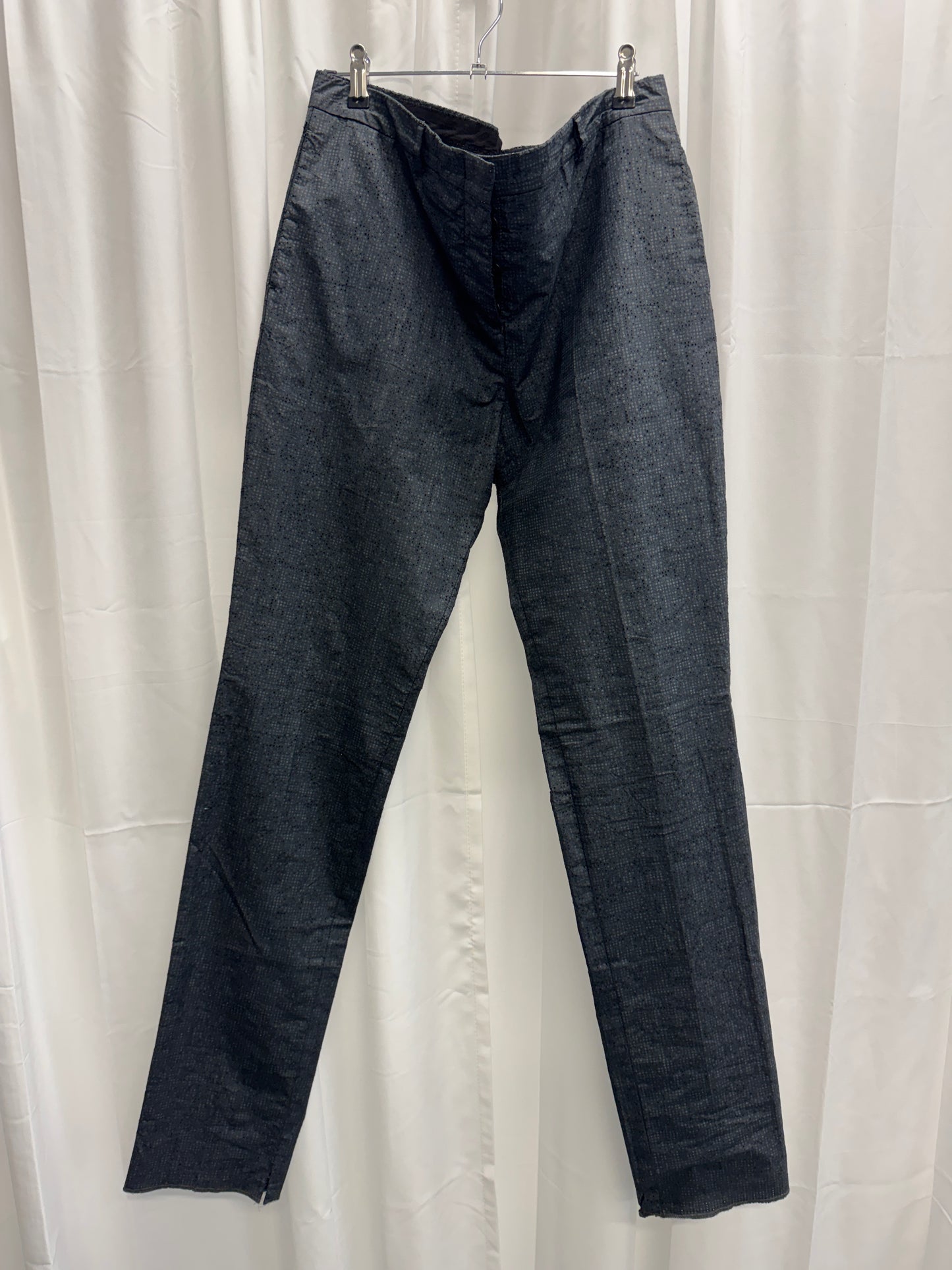 Nicolas Andreas Taralis Laser Cut Textile Slim Xlong Trouser