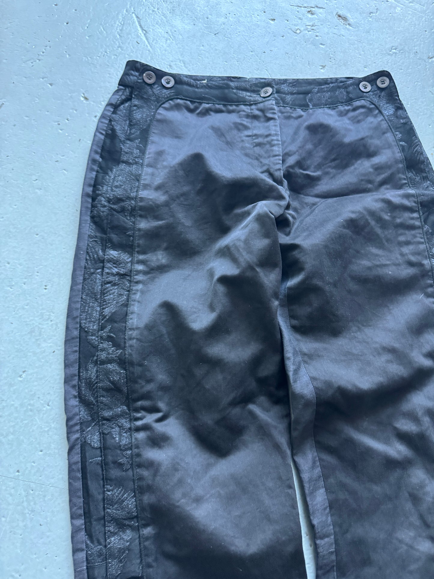 dries van noten side zip sailor trouser