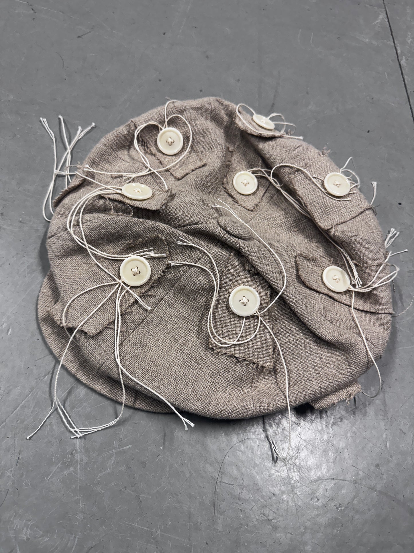 Christopher Nemeth Linen Button Hat