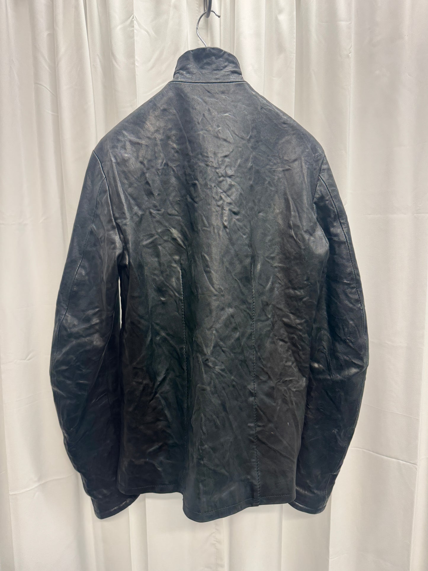 Poeme Bohemien AW12 Leather Victorian Buttoned Jacket