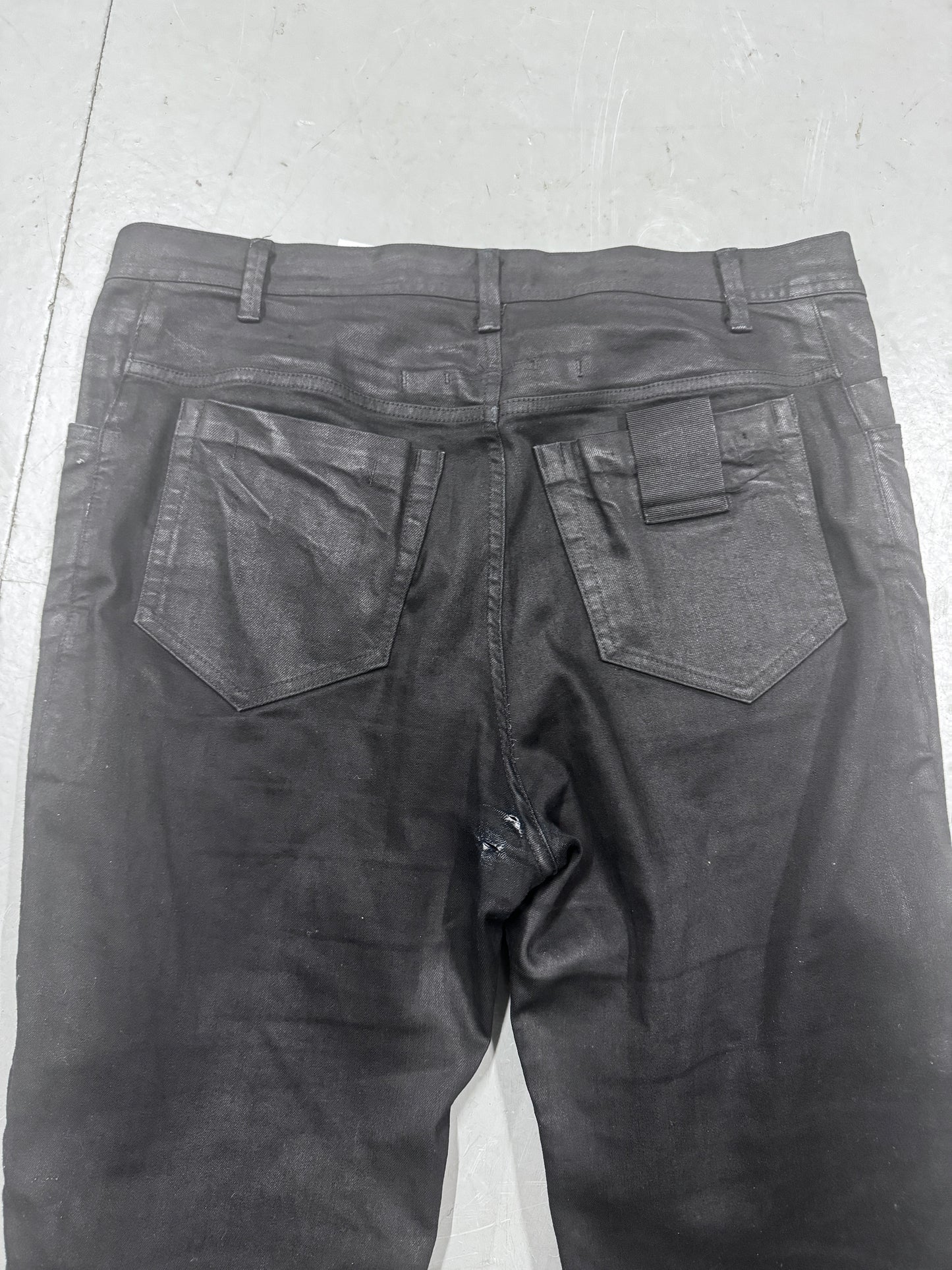Julius SS17 Knives Layer Knee Waxed Jeans