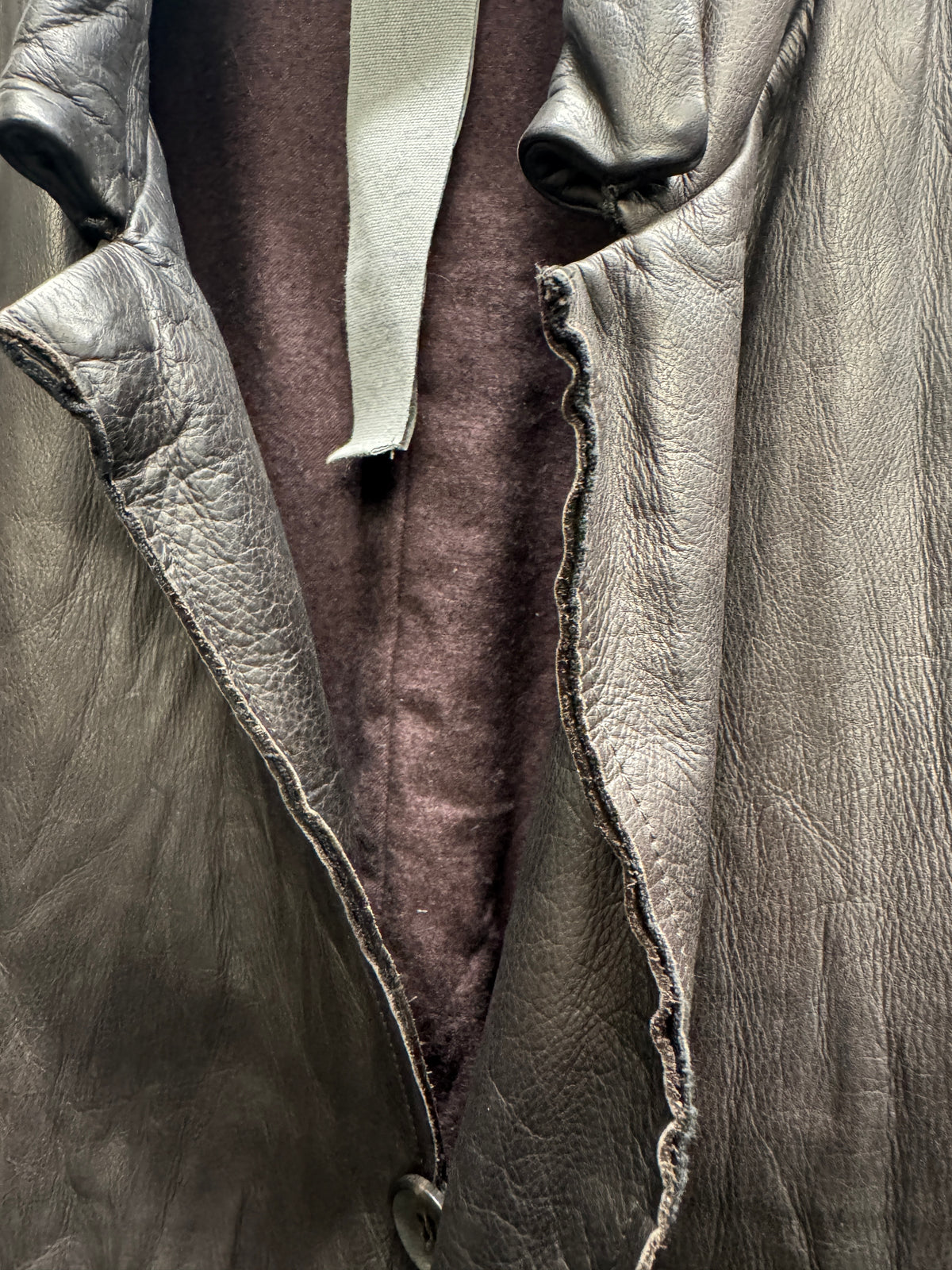 Carpe Diem c.2005 Chocolate Leather Coat