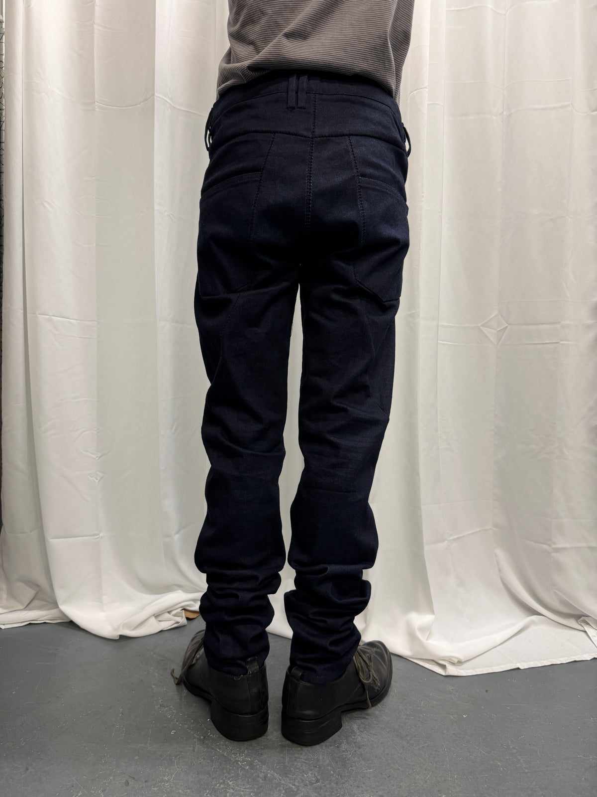 Zam Barrett Spiral Chainseam Indigo Jeans