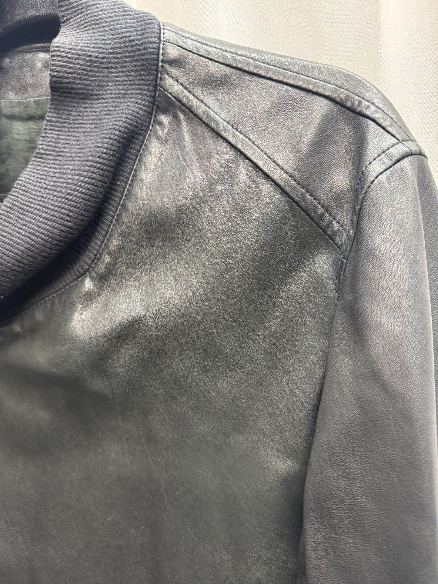 Ann Demeulemeester SS07 Runway Asymmetric Leather Bomber