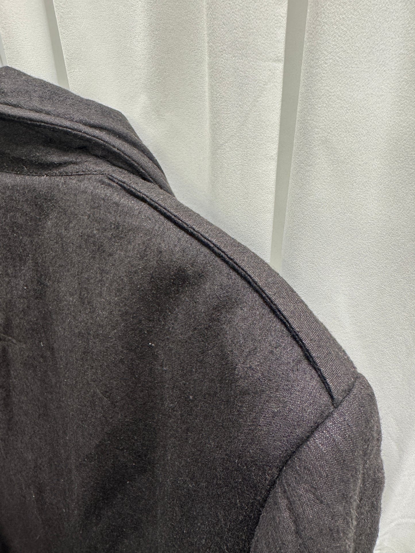 Ann Demeulemeester AW06 Circle Lapel Wool Ramie Padded Coat