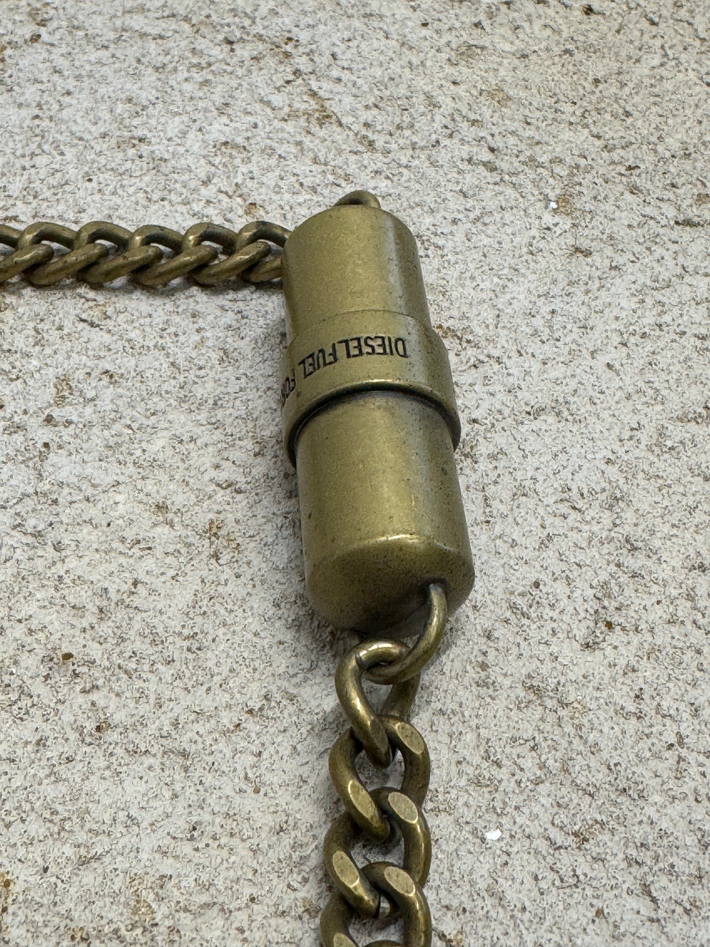 vintage diesel pill case belt chain
