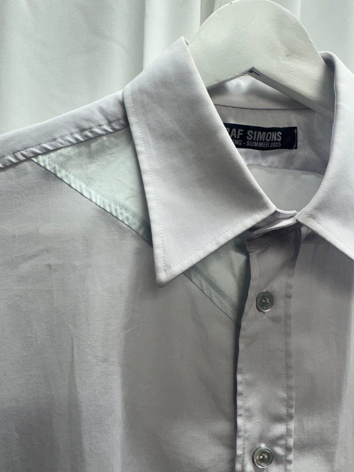 Raf Simons SS05 Strip Semi Sheer Shirt