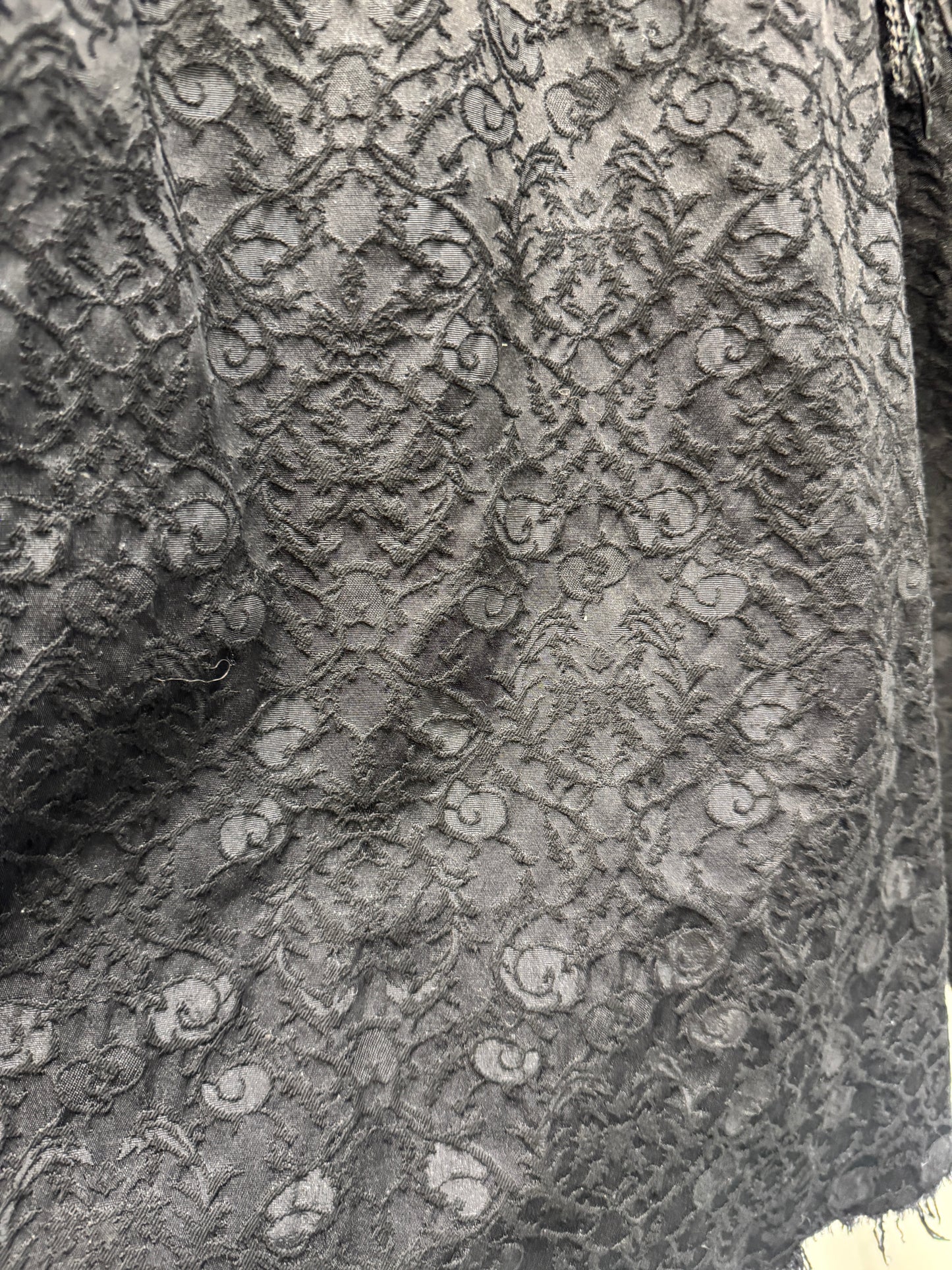 TT Shohei Takamiya Leather + Thick Lace Wide Leg Layered Trouser