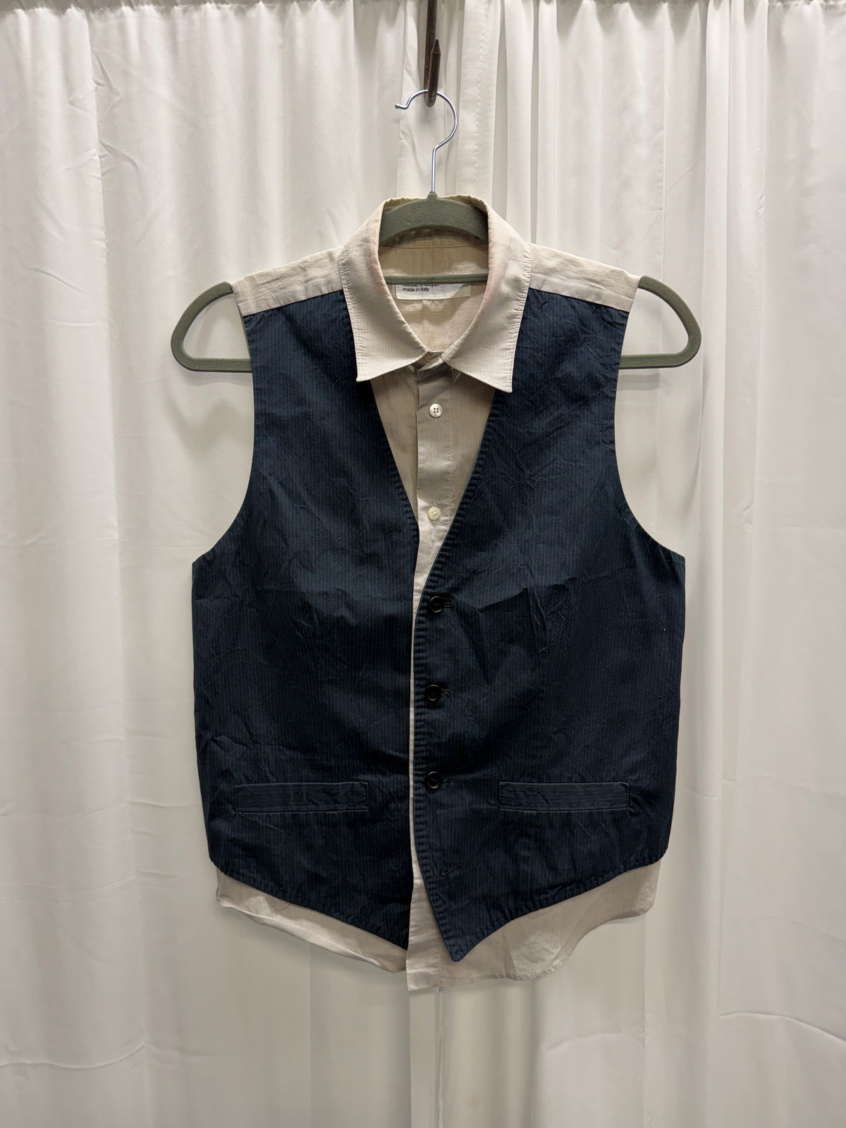 Hussein Chalayan AW06 Constructed Shirt Waistcoat (S)