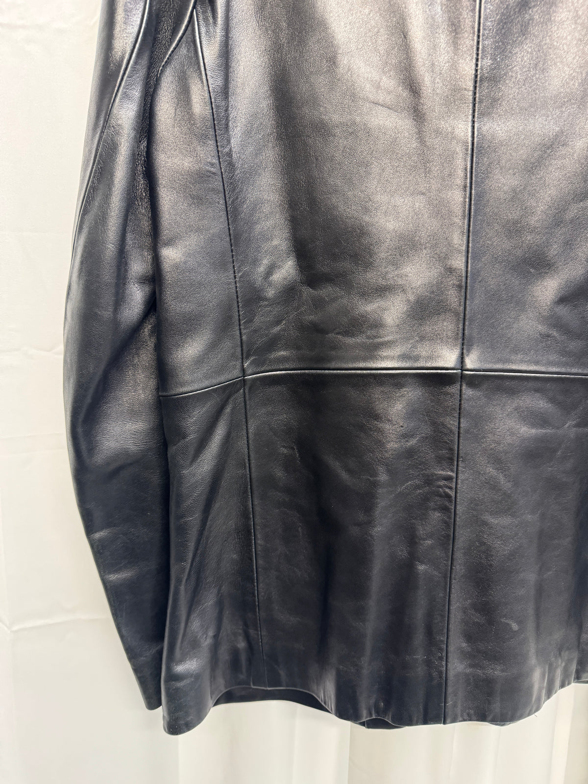 Masaki Matsushima Homme c.1999 Structured Leather Blazer Jacket