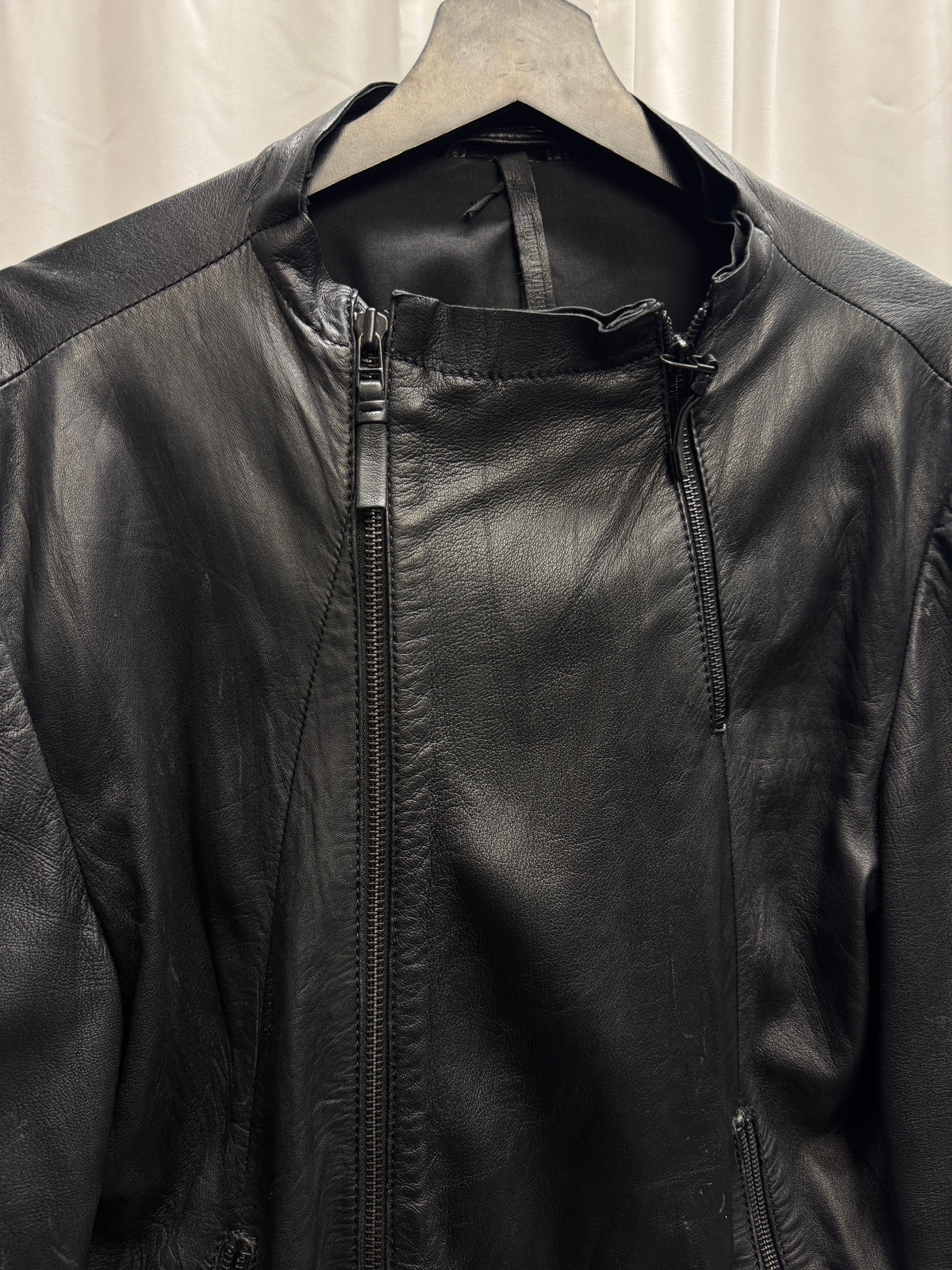 Barbara í Gongini Zip Gloved Lamb Leather Jacket