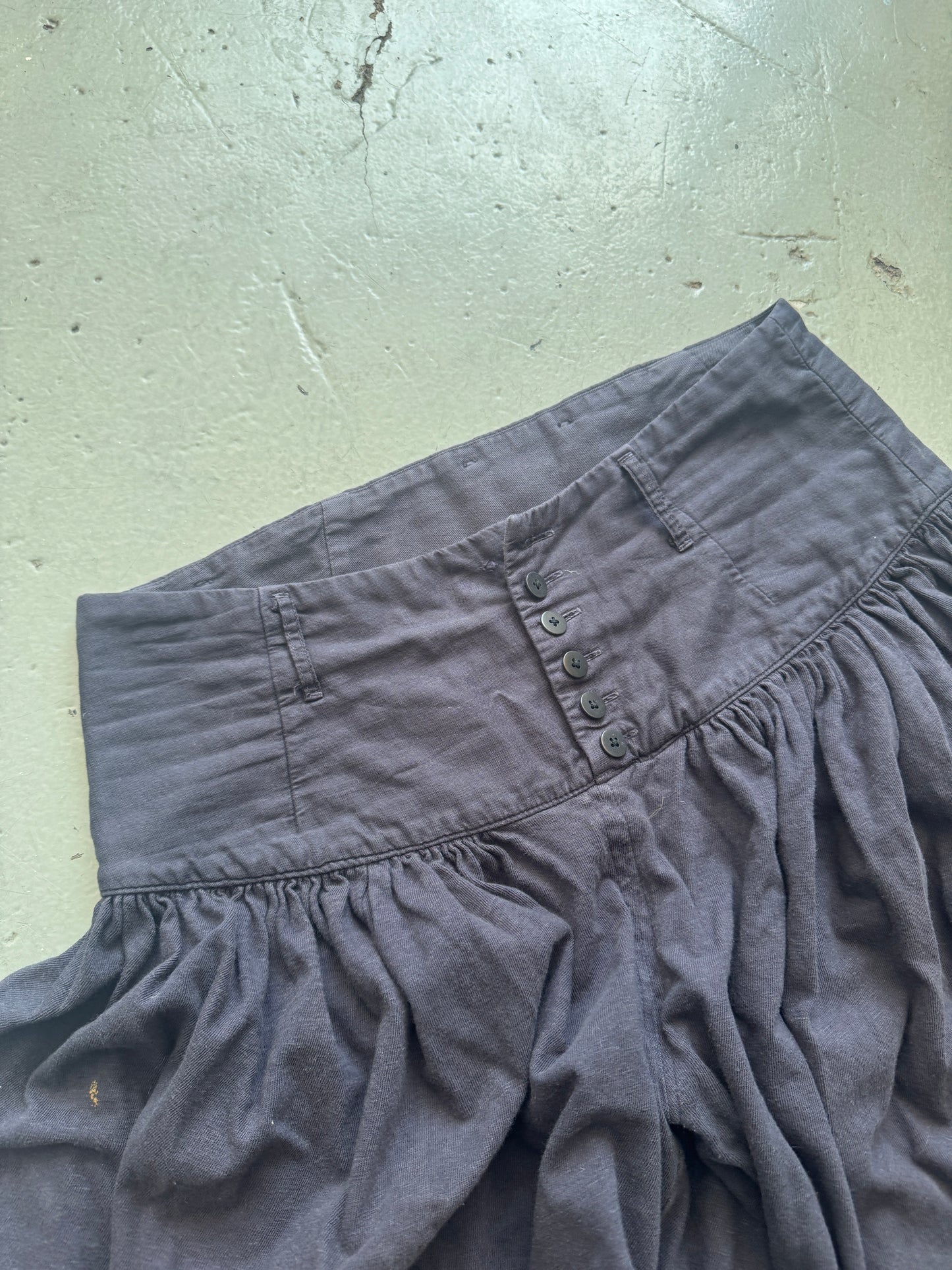 kapital high waist lightweight shorts