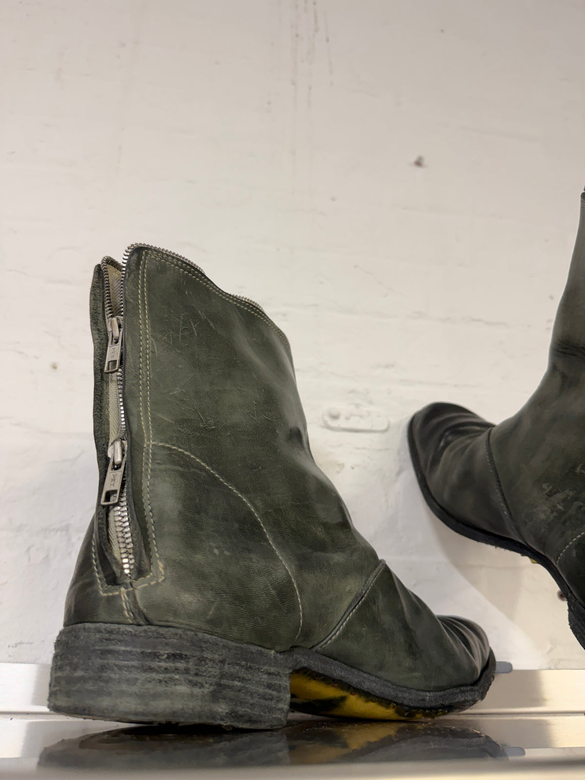 Carol Christian Poell Horse Leather Full Zip Boots (43)