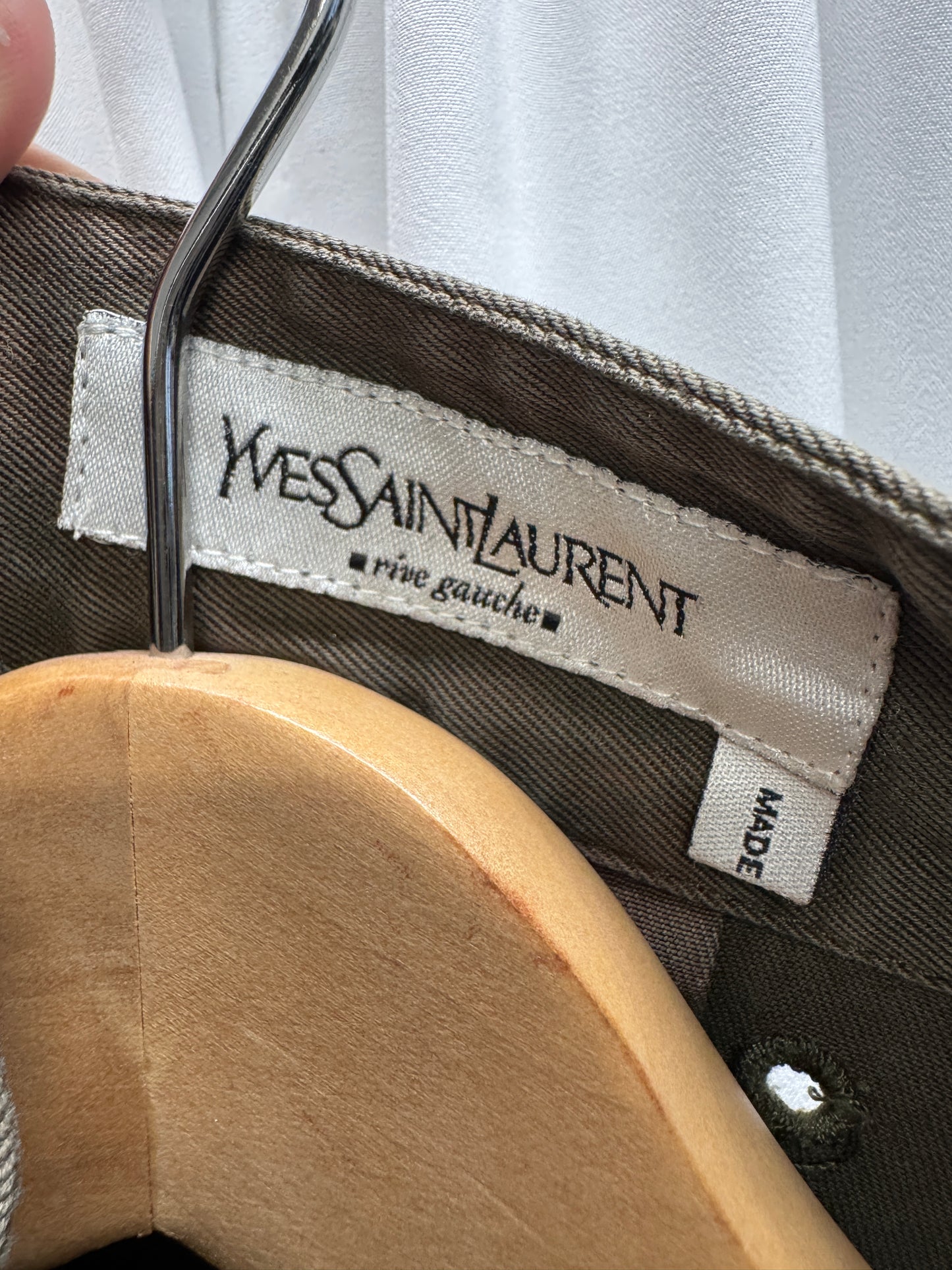 YSL Rive Gauche c.2007 Stefano Pilate 3D Military Jacket