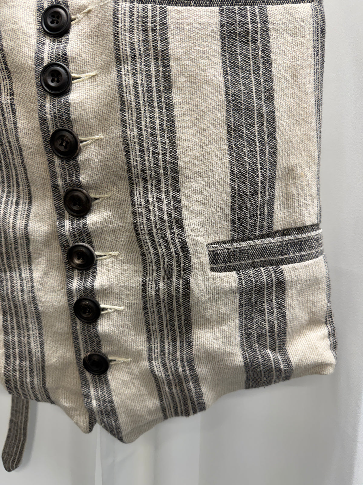 John Alexander Skelton Striped Tailored Waistcoat