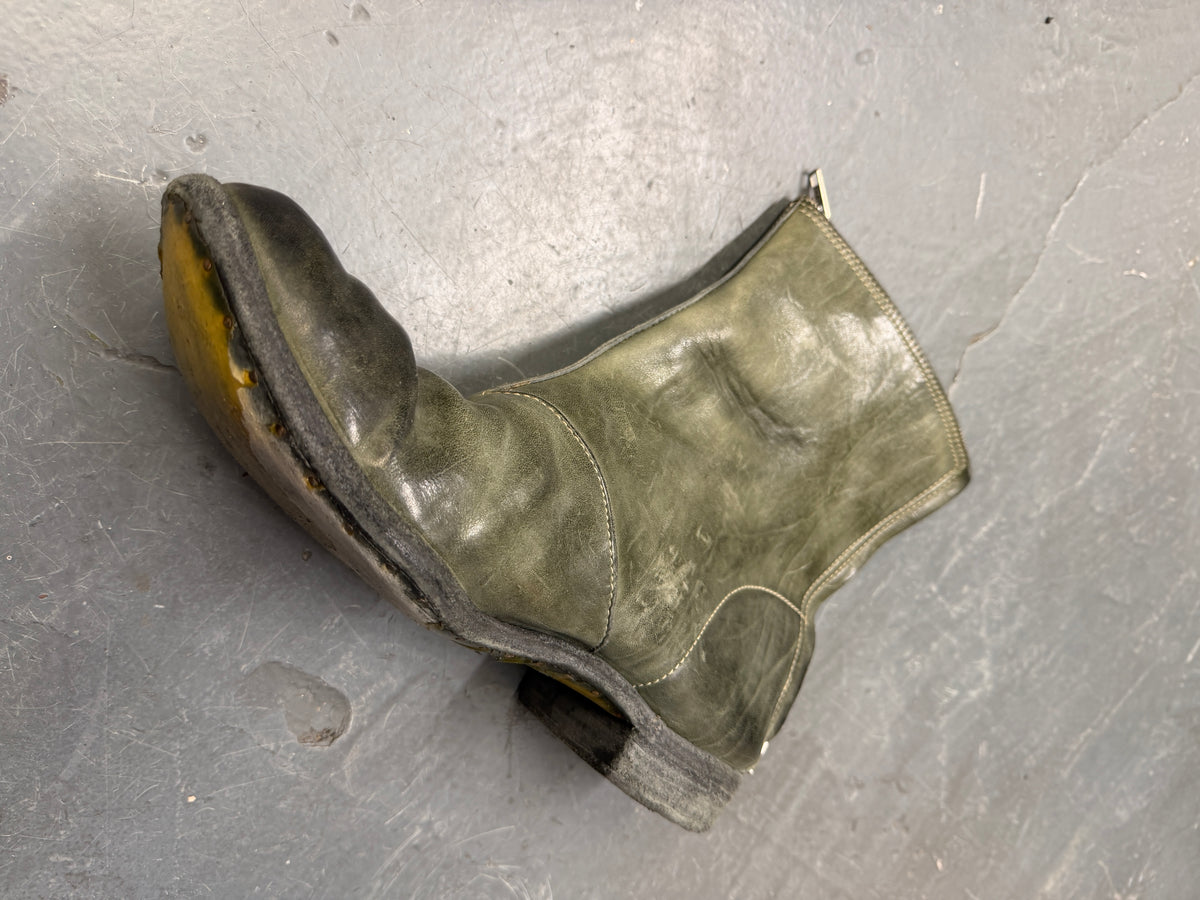 Carol Christian Poell Horse Leather Full Zip Boots (43)
